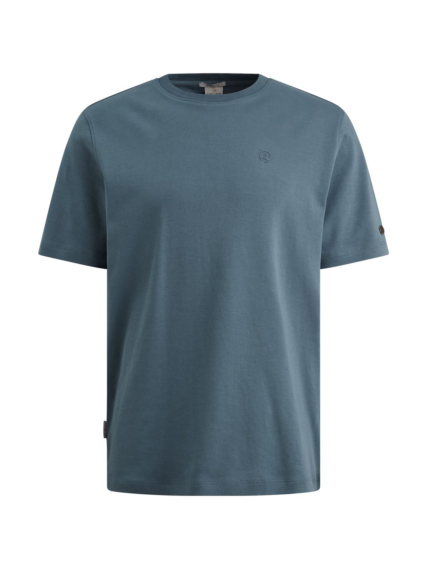 Cast Iron Short sleeve r-neck regular fit in Oceanview 00115500-5414