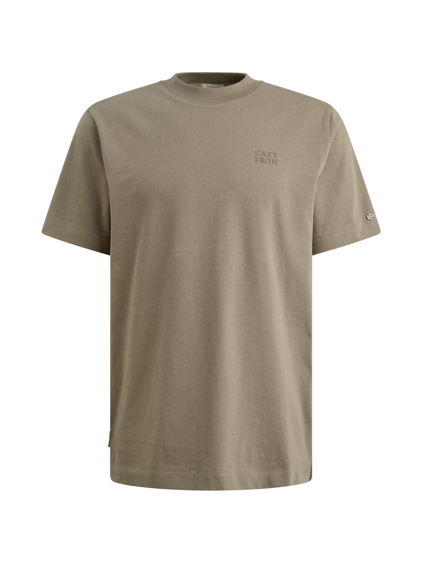 Cast Iron Short sleeve r-neck regular fit si Vetiver 00115503-6148