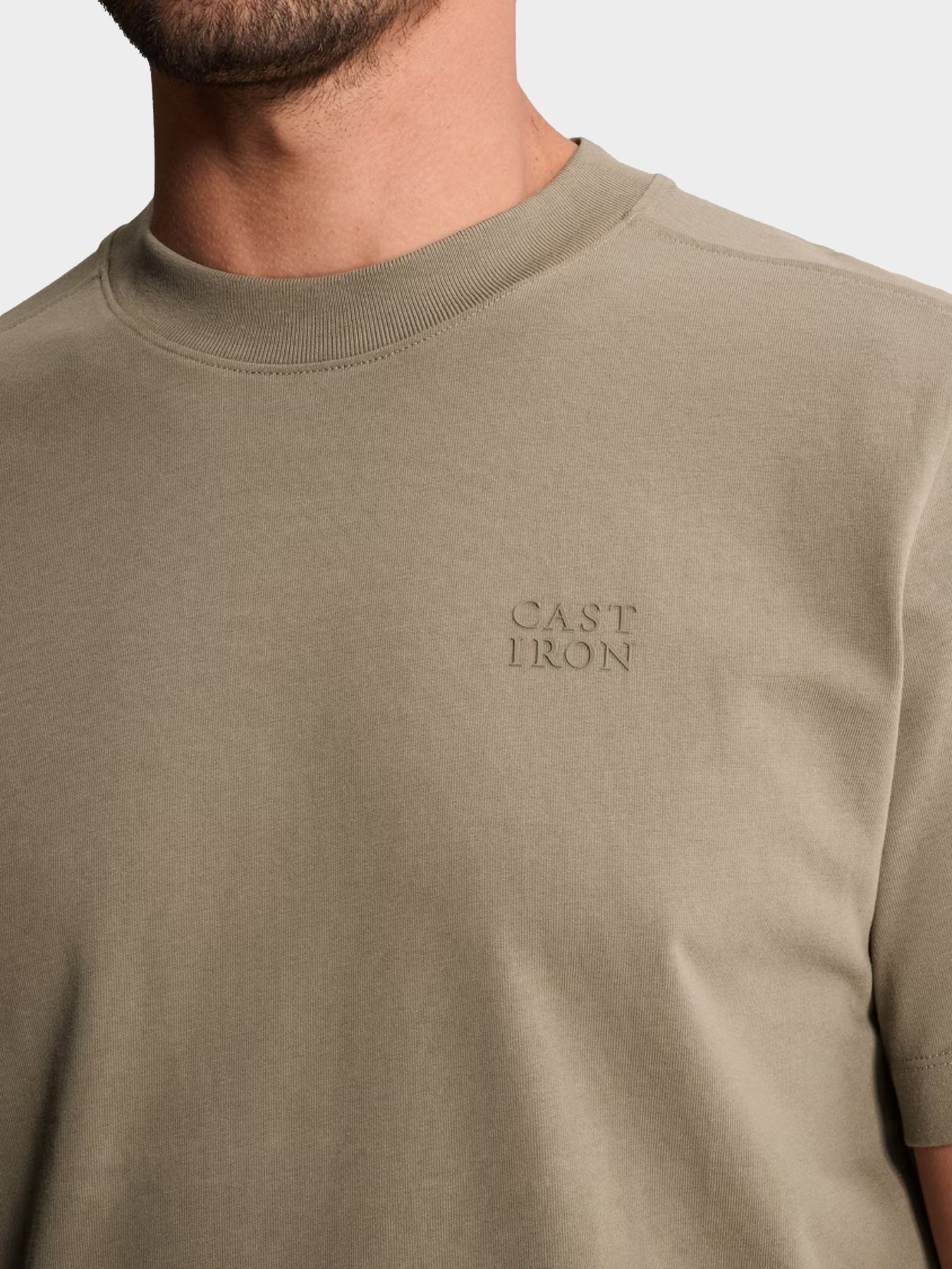 Cast Iron Short sleeve r-neck regular fit si Vetiver 2900160869012