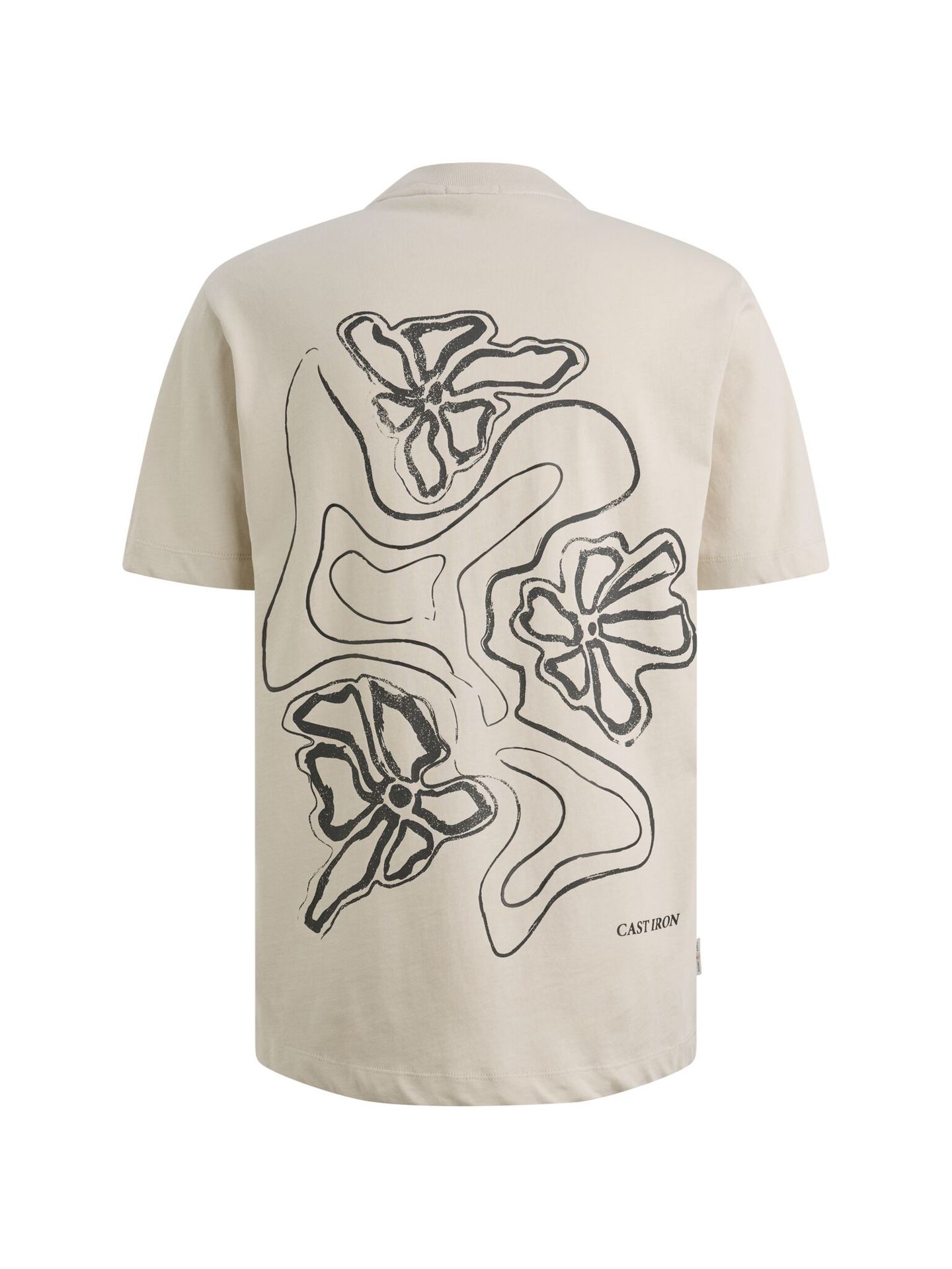 Cast Iron Short sleeve r-neck regular fit si Silver Birch 2900160870018