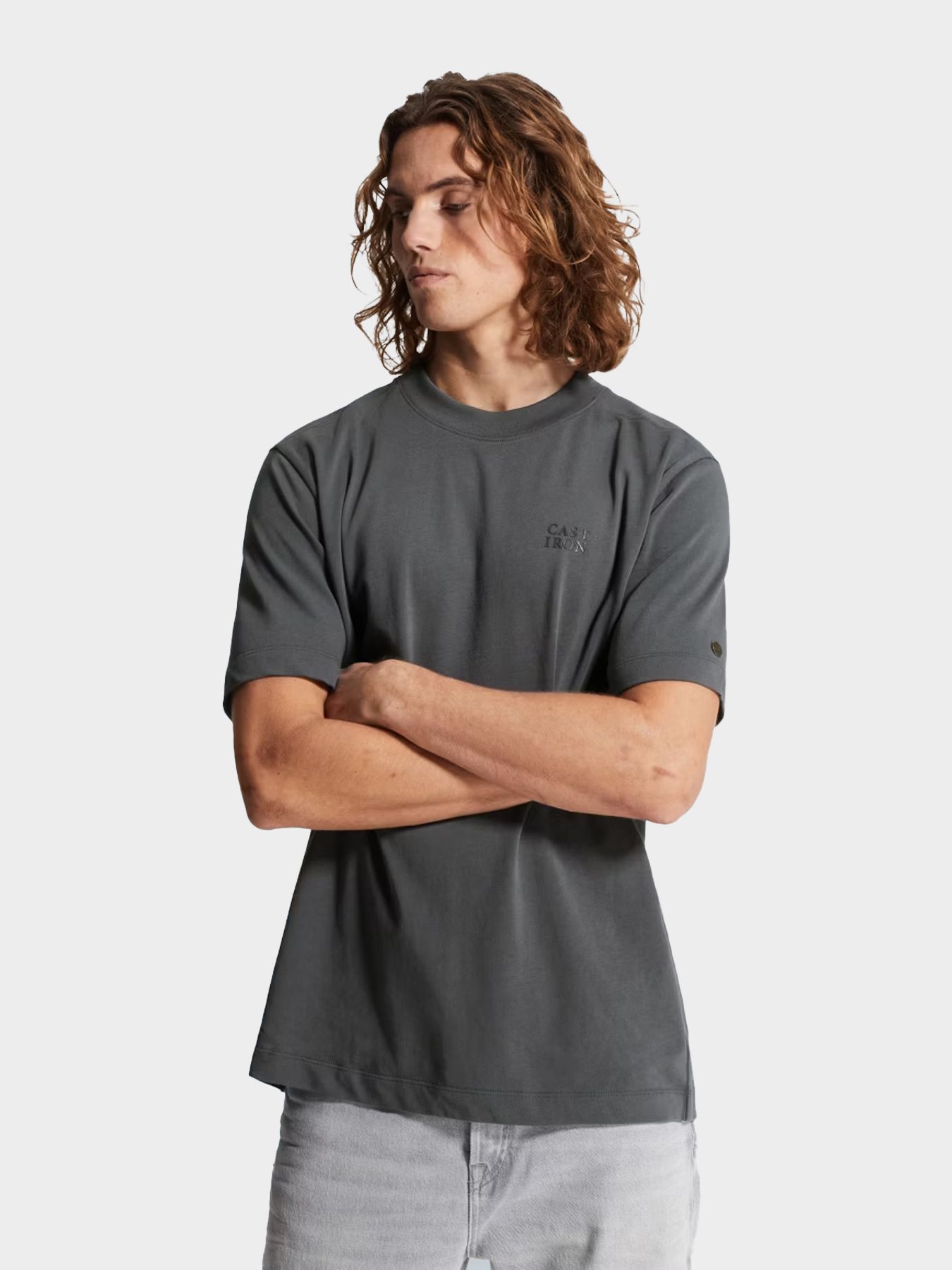 Cast Iron Short sleeve r-neck regular fit si Turbulence 00115503-9117