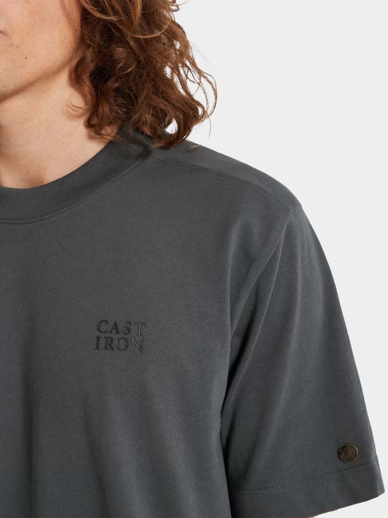 Cast Iron Short sleeve r-neck regular fit si Turbulence 2900160871015