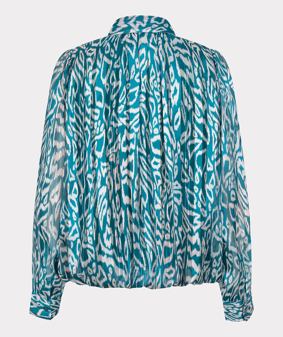 Esqualo Blouse puffed hem Crystal Glow 999 print 2900160881144