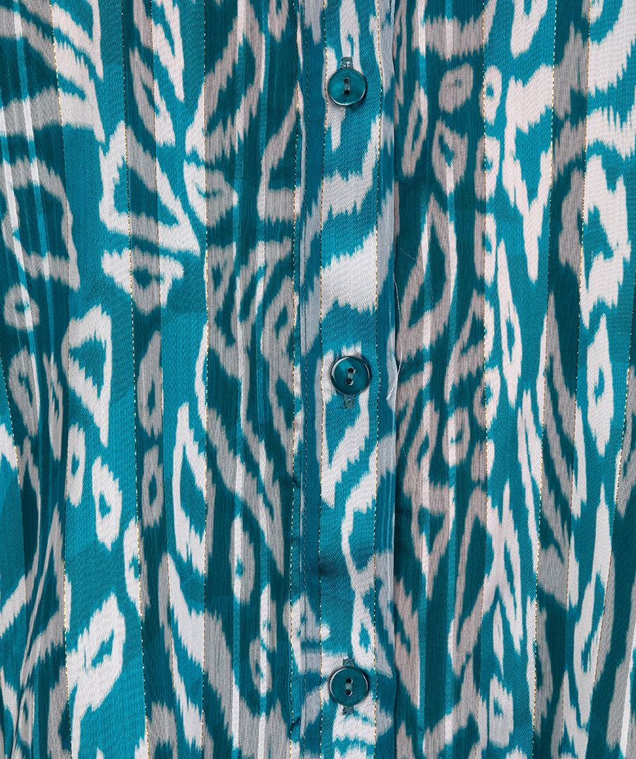 Esqualo Blouse puffed hem Crystal Glow 999 print 2900160881144