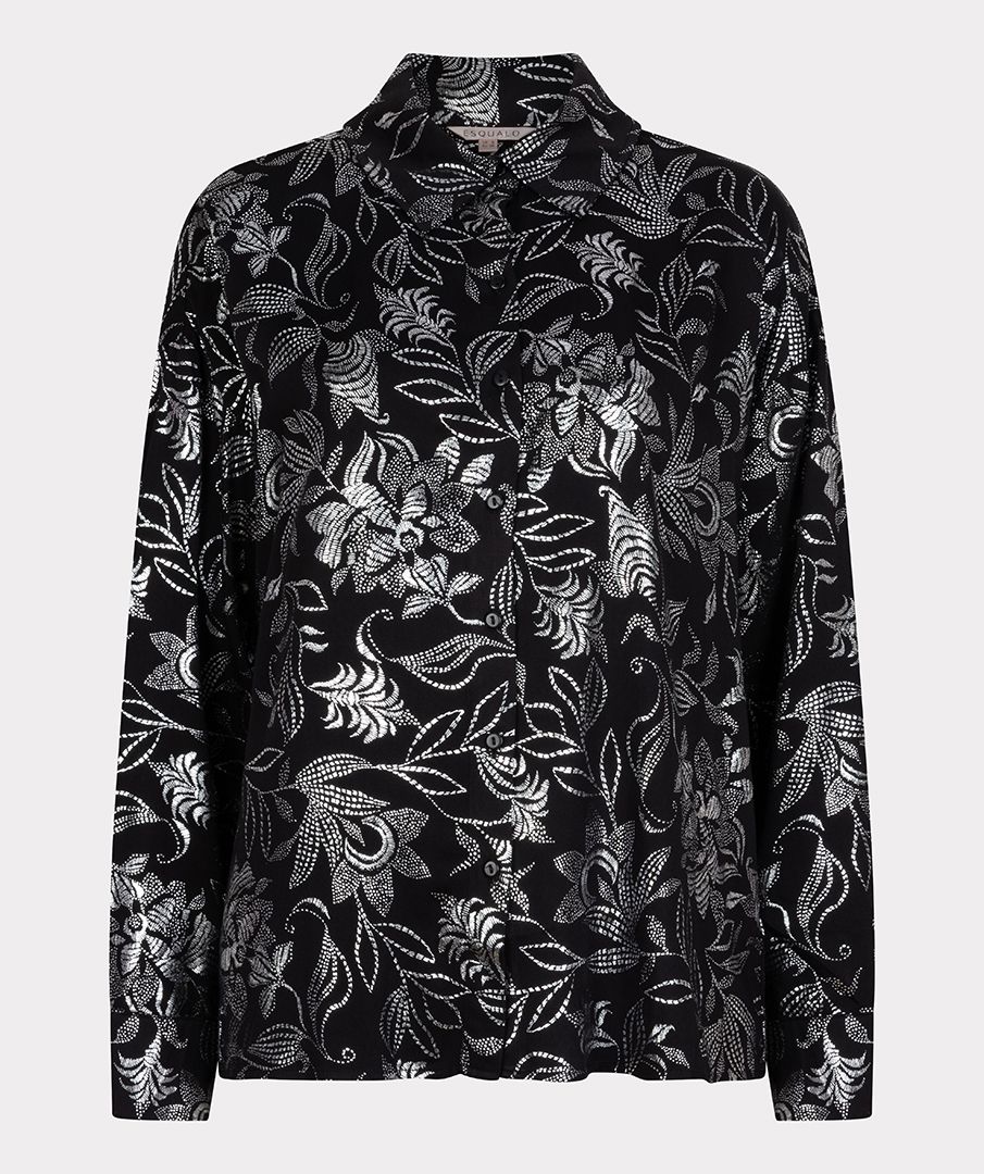 Esqualo Blouse Festive Flowers 999 print 00115515-EKA26009300000001