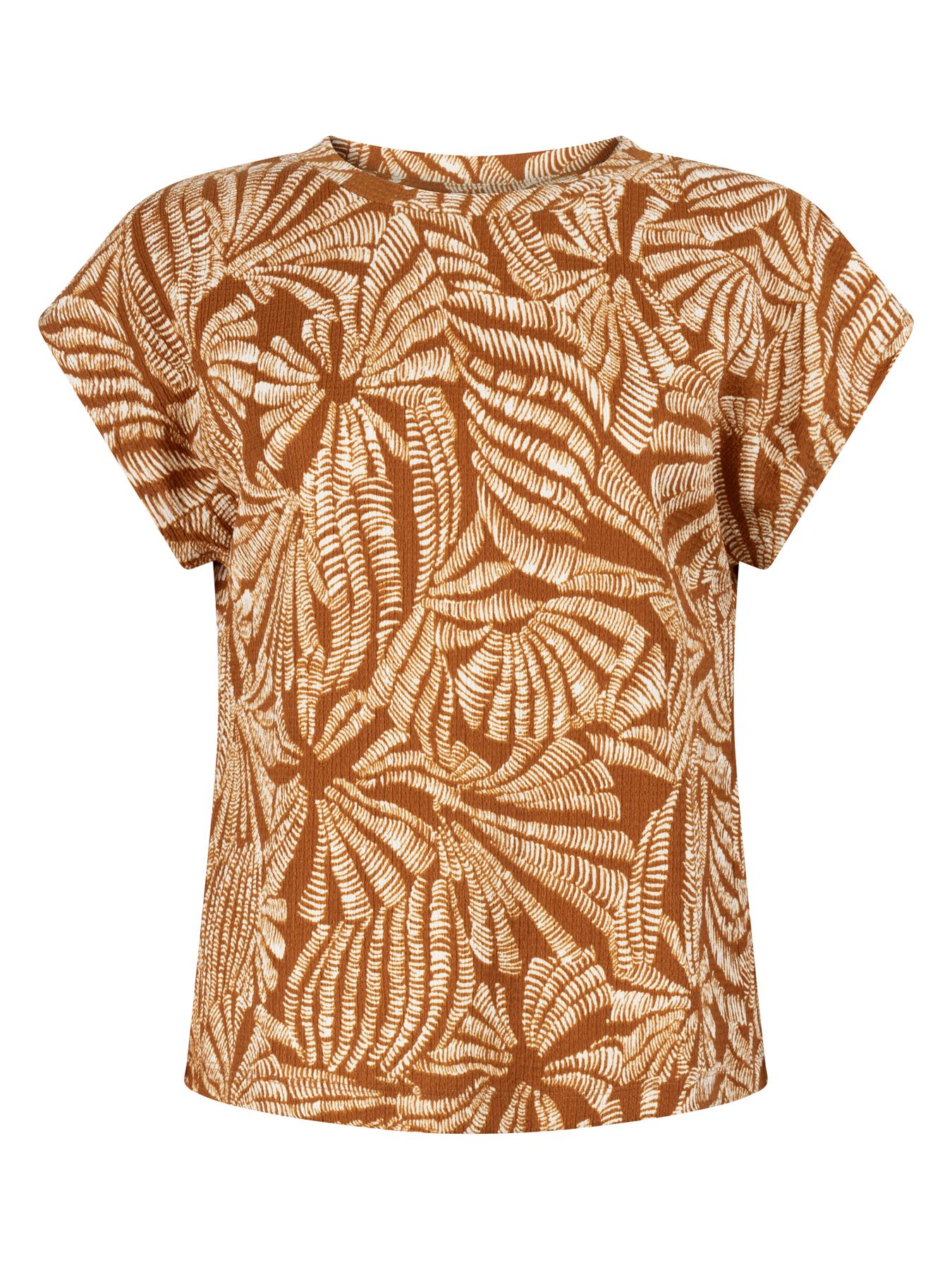 Tramontana Top Flowy Shells Print Browns 009992 2900160900036
