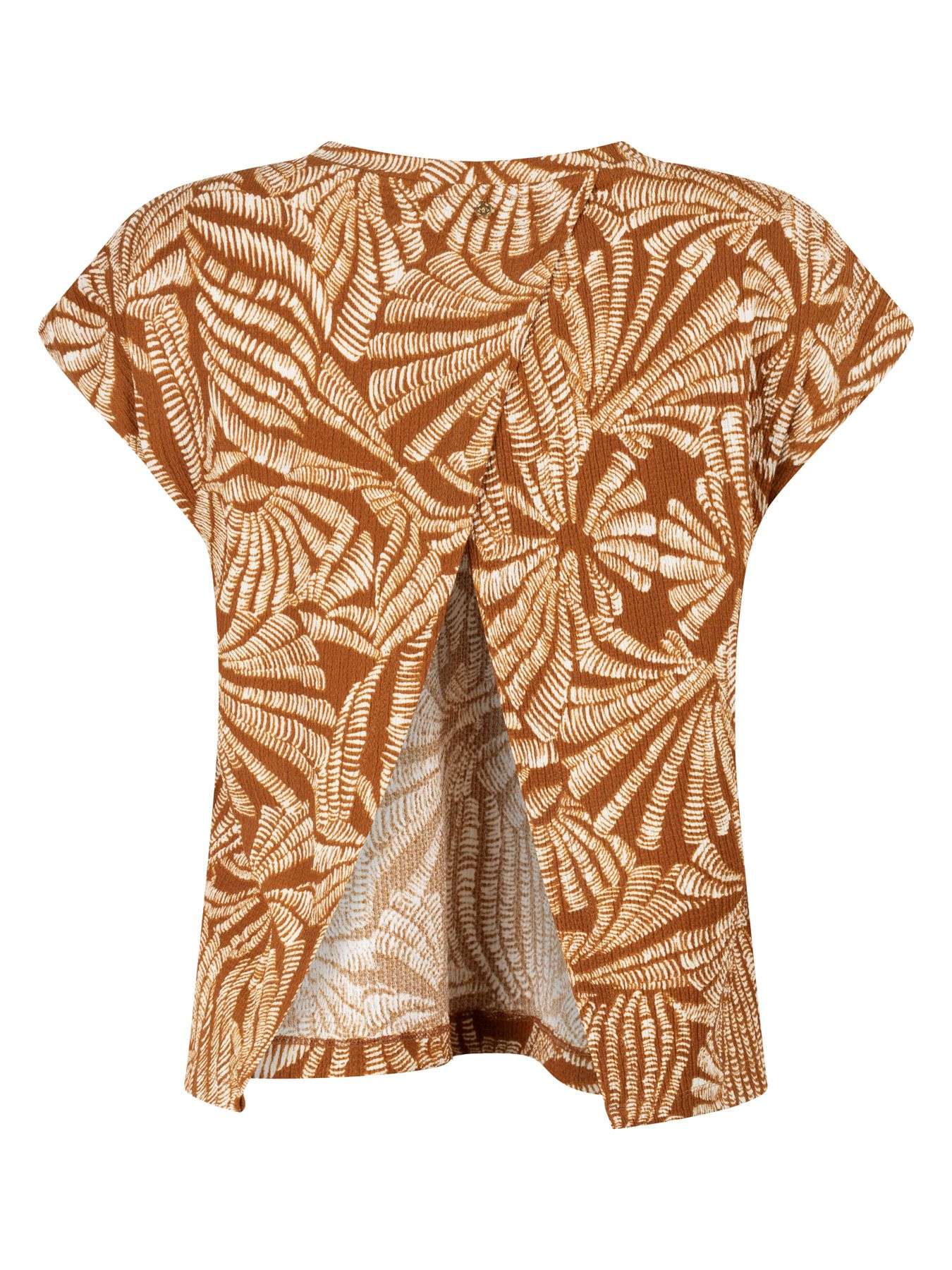 Tramontana Top Flowy Shells Print Browns 009992 2900160900036