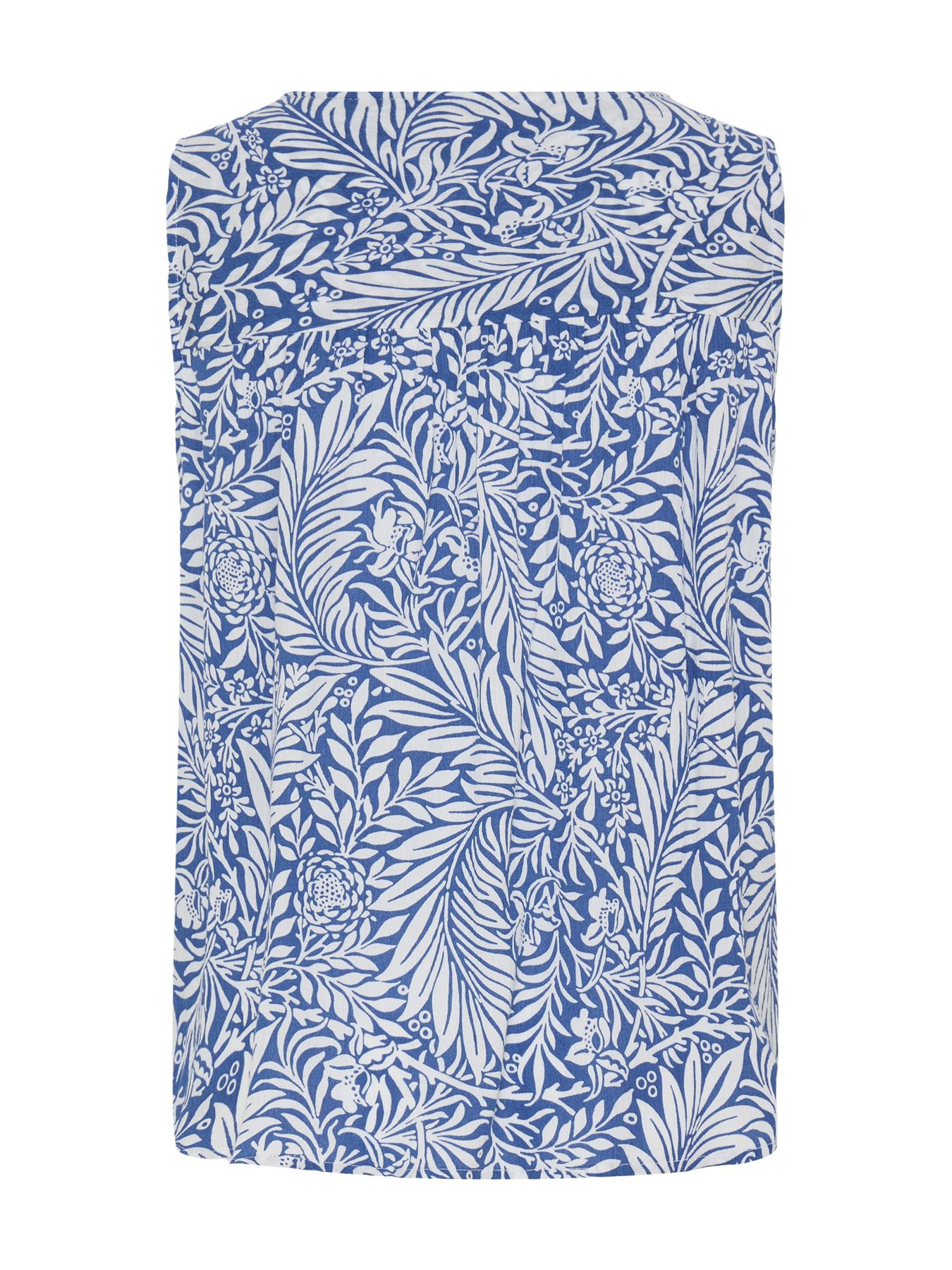 Fransa FREASY TOP 1 BLUE WHITE PALM FLORAL 2900160913036
