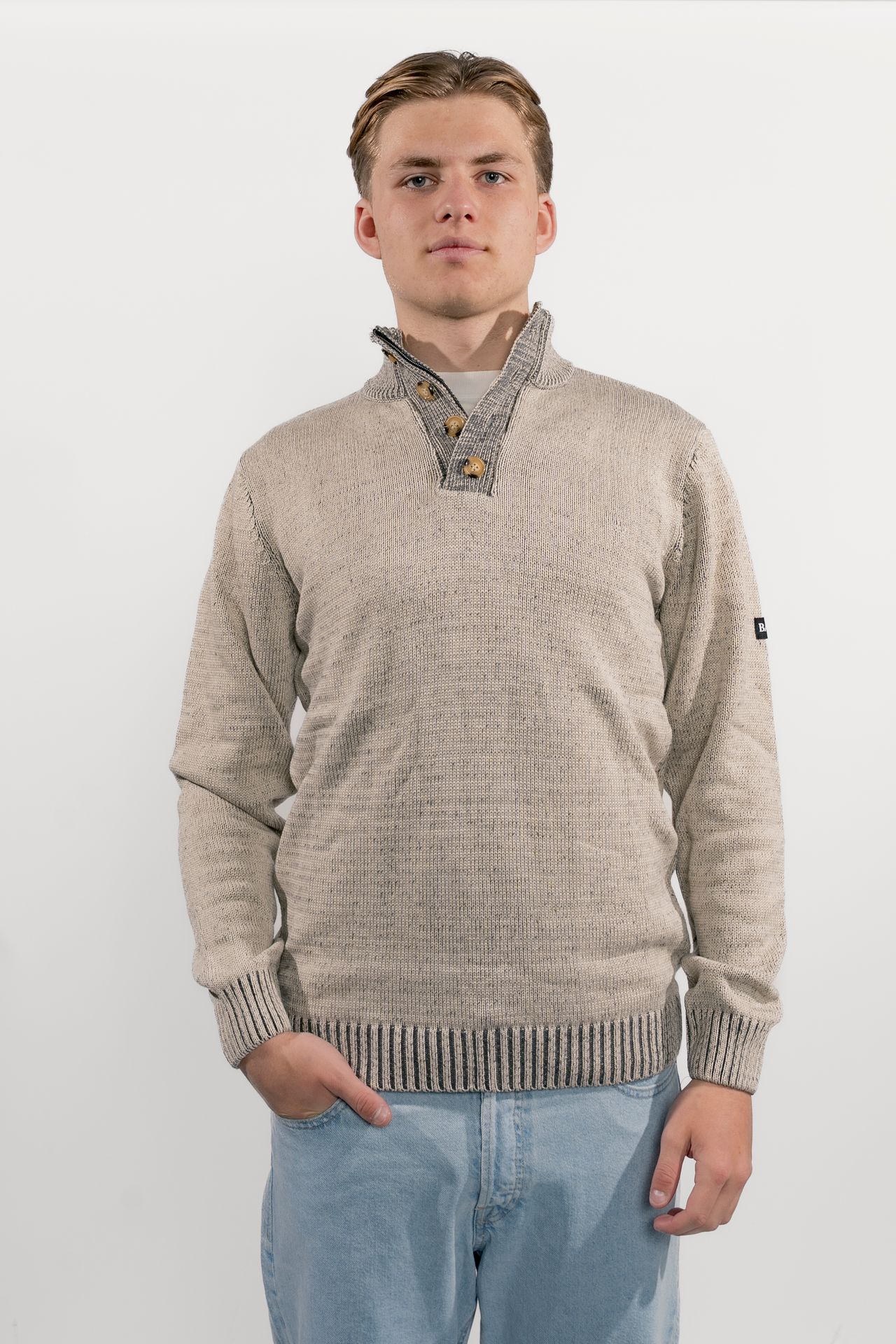 Ballin 5204 Schipper trui Sand 00115677-703 Ballin 5204 Schipper trui Sand 00115677-703