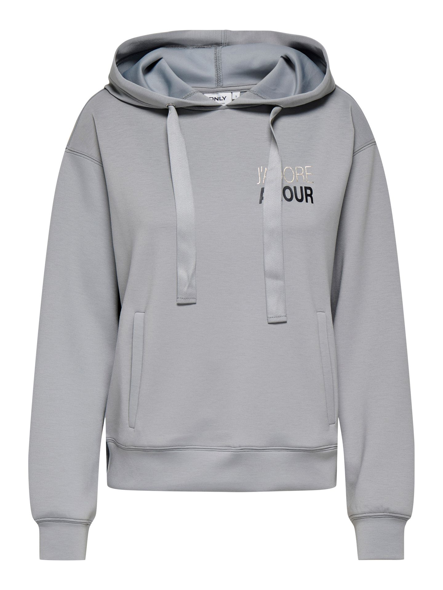 Only ONLALINA LIFE L/S PRINT HOOD SWT Ultimate Grey/Jadore 2900161164024