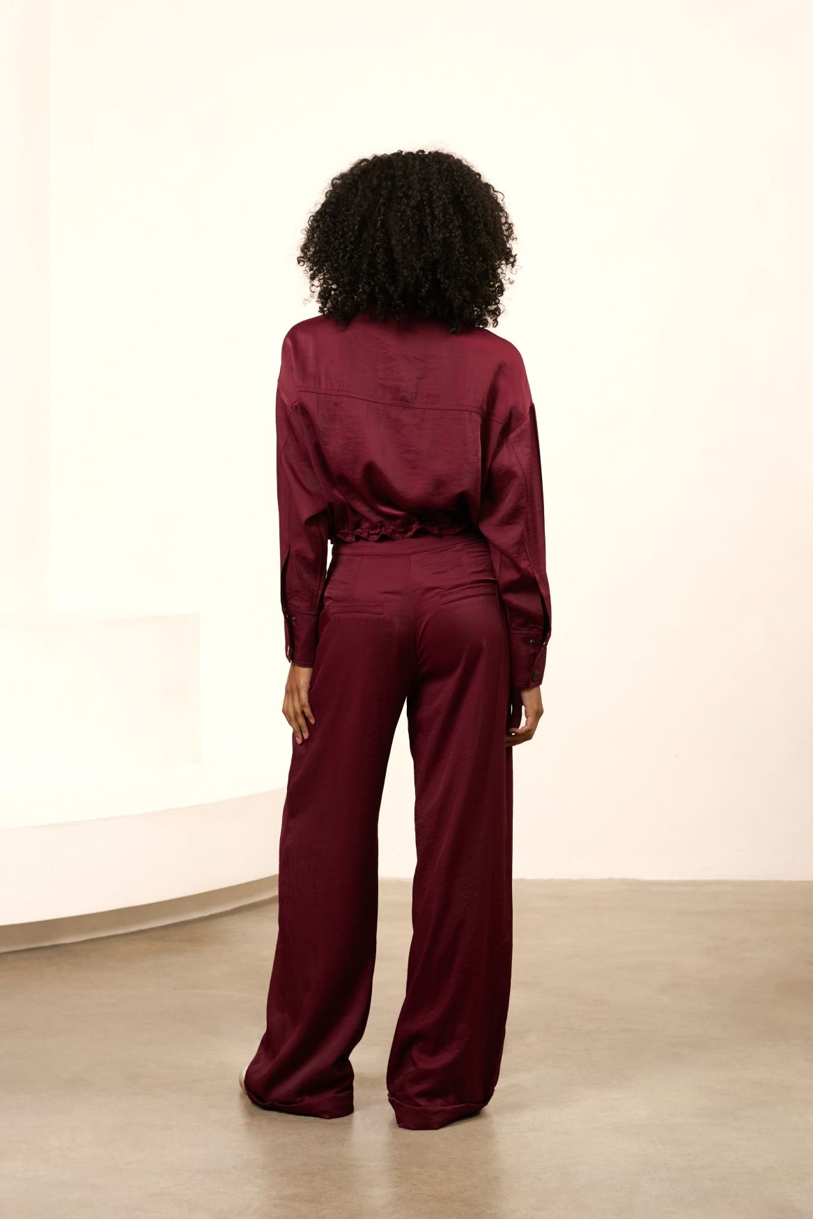 Lofty Manner Trouser Svea 256 burgundy red 2900161359062