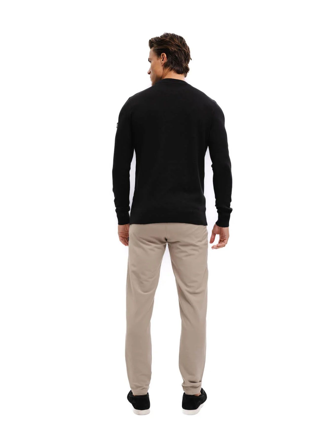 Malelions Men Knitted crewneck Black 2900161384064 Malelions Men Knitted crewneck Black 2900161384064