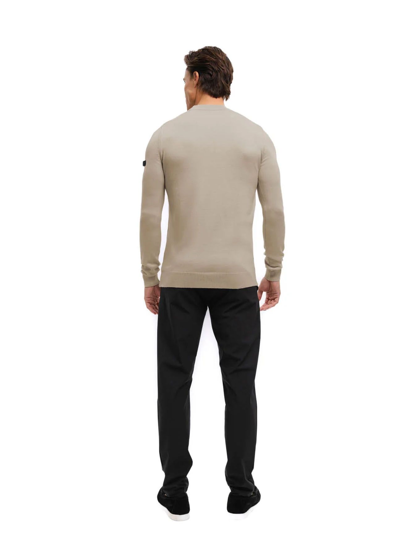 Malelions Men Knitted crewneck Sand 2900161383081 Malelions Men Knitted crewneck Sand 2900161383081