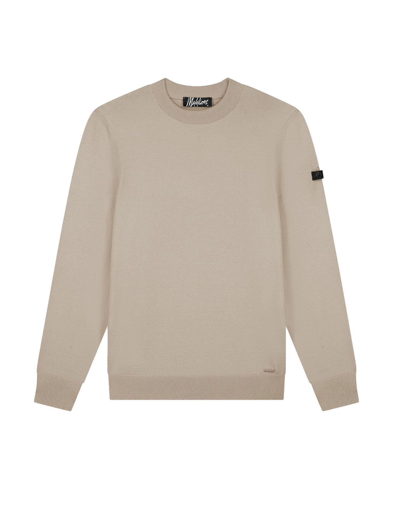 Malelions Men Knitted crewneck Sand 2900161383081 Malelions Men Knitted crewneck Sand 2900161383081