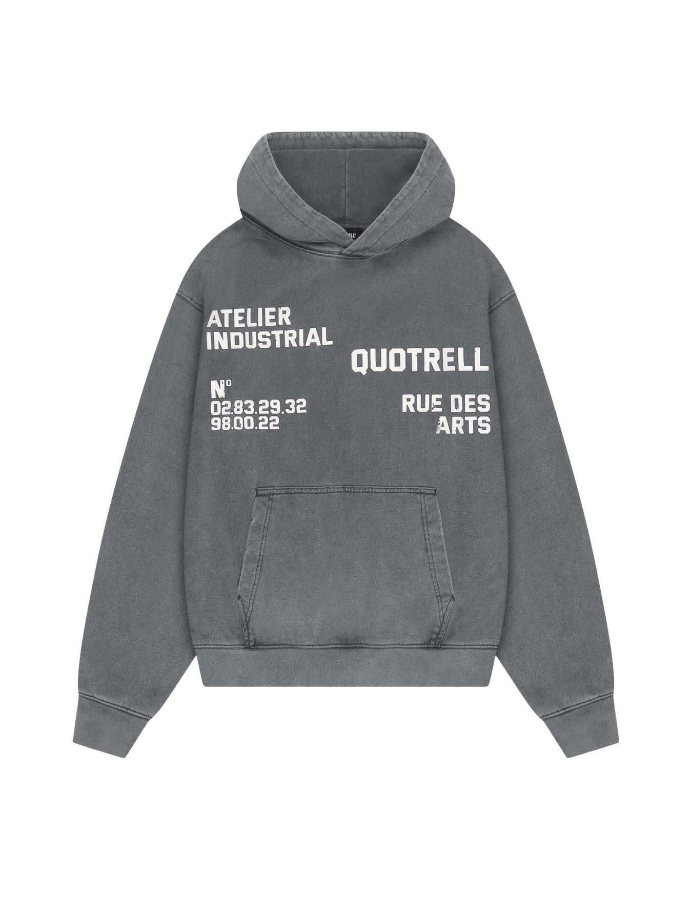 Quotrell Industrial Hoodie Acid grey/White 2900161387034 Quotrell Industrial Hoodie Acid grey/White 2900161387034