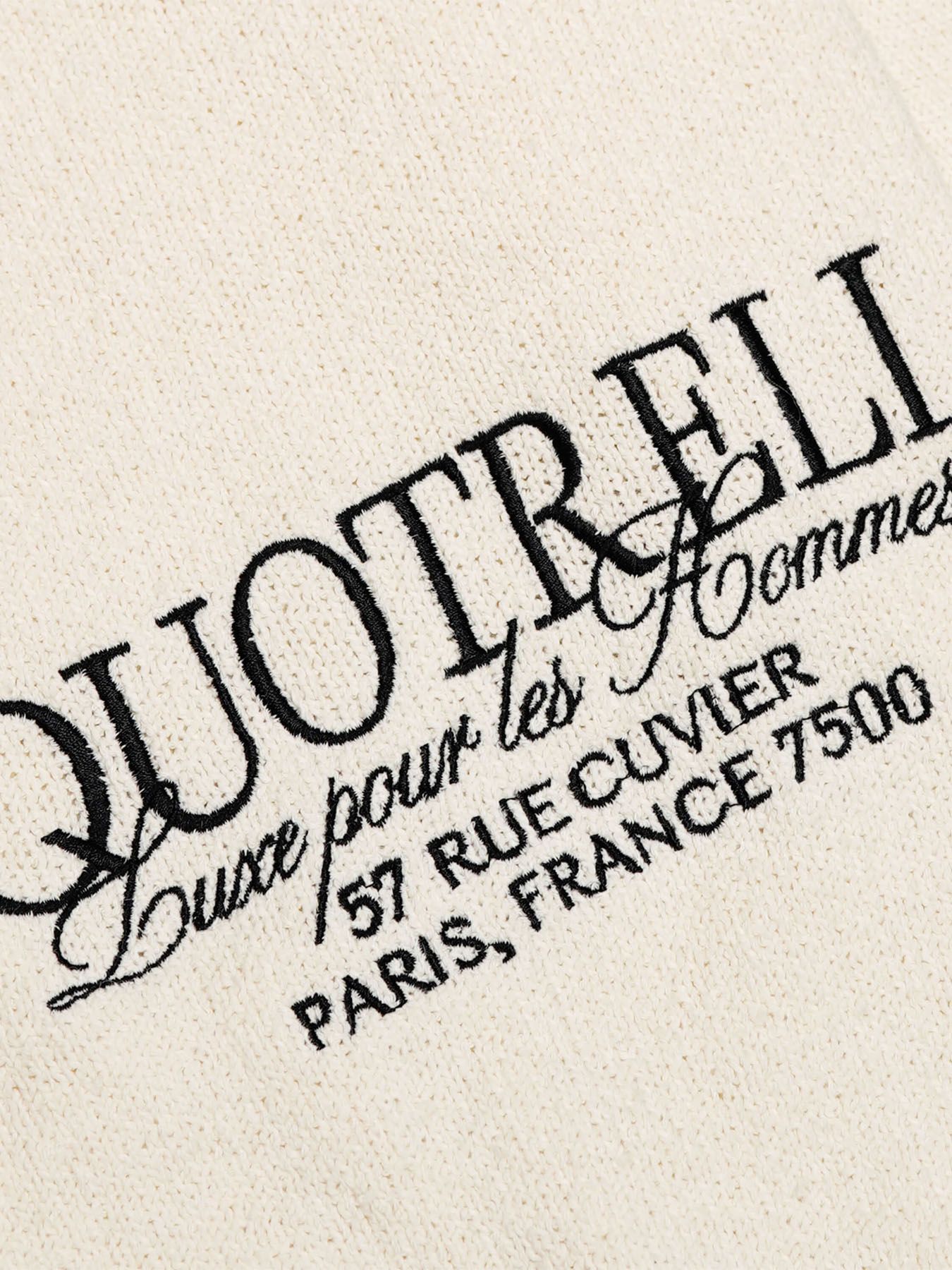 Quotrell Rico knitted crewneck ecru 2900161388048 Quotrell Rico knitted crewneck ecru 2900161388048