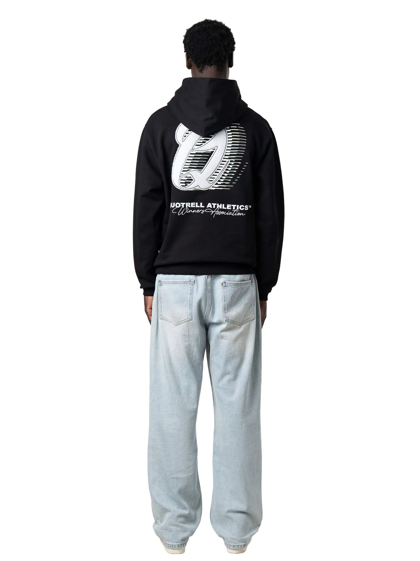 Quotrell Athletics hoodie Black/White 2900161390041 Quotrell Athletics hoodie Black/White 2900161390041