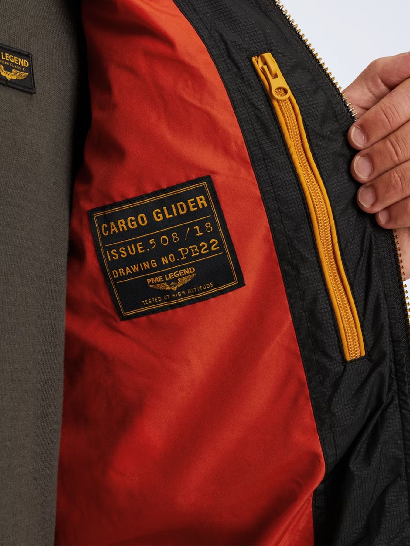 Pme Legend Flight jacket CARGO GLIDER Brights Jet Black 2900161394018