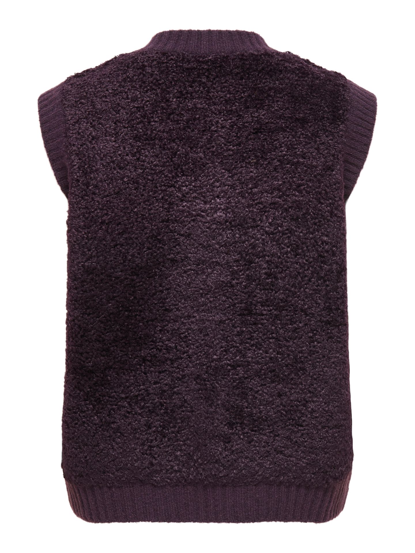 Only JDYEIRA LIFE S/L ON BUTTON VEST KNT Plum Perfect 2900170122046