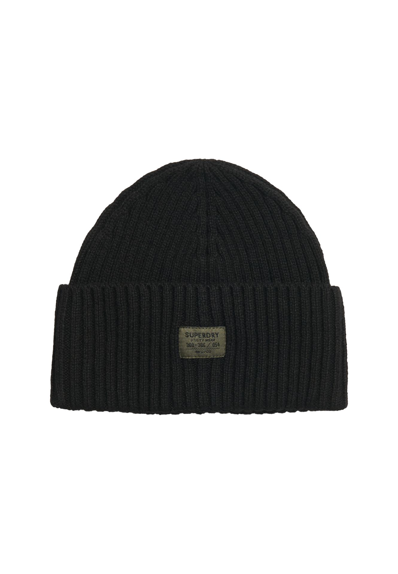 Superdry Workwear knitted beanie hat Black 2900161398016 Superdry Workwear knitted beanie hat Black 2900161398016