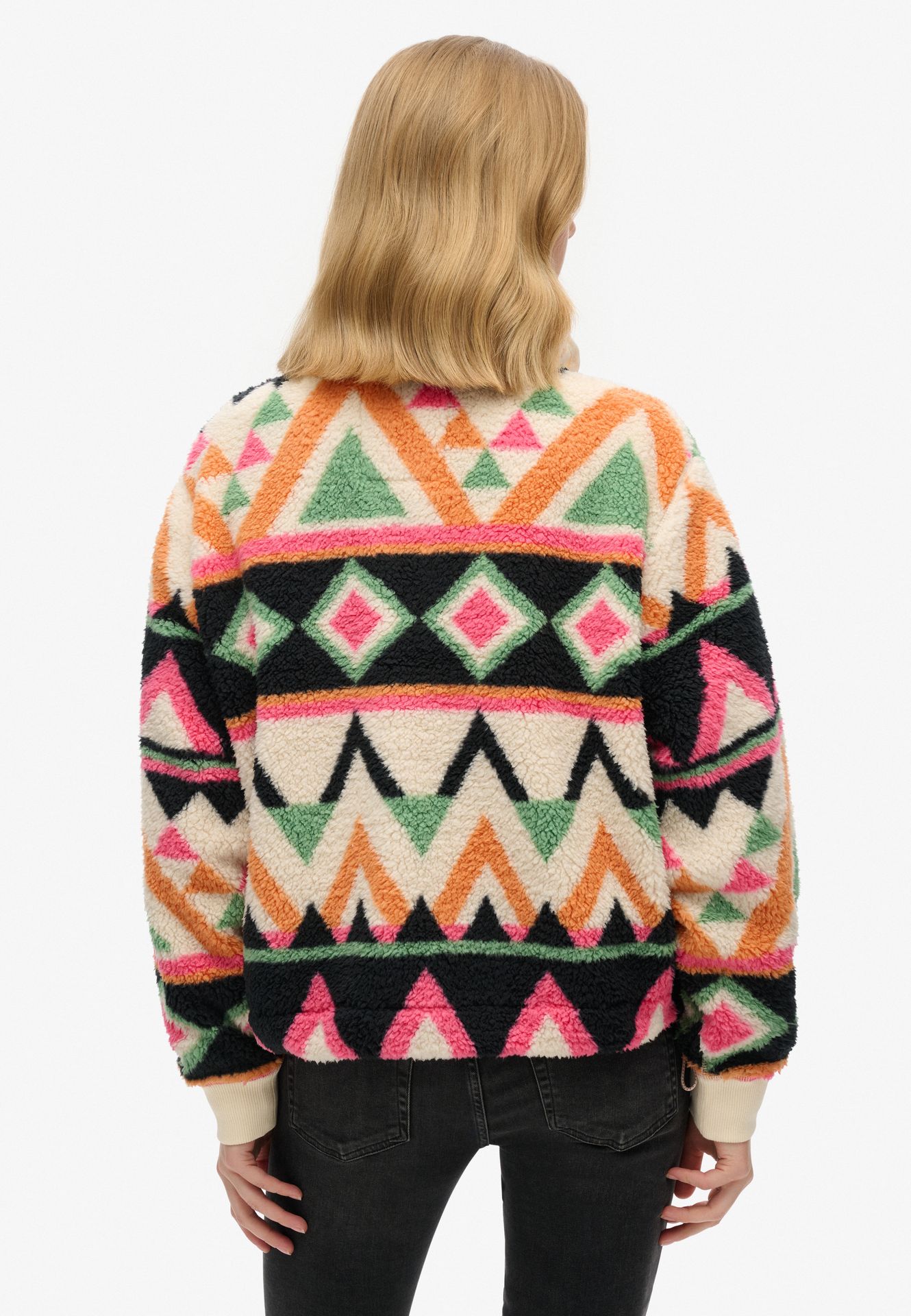 Superdry Super soft printed half zip Cream 2900161400047 Superdry Super soft printed half zip Cream 2900161400047