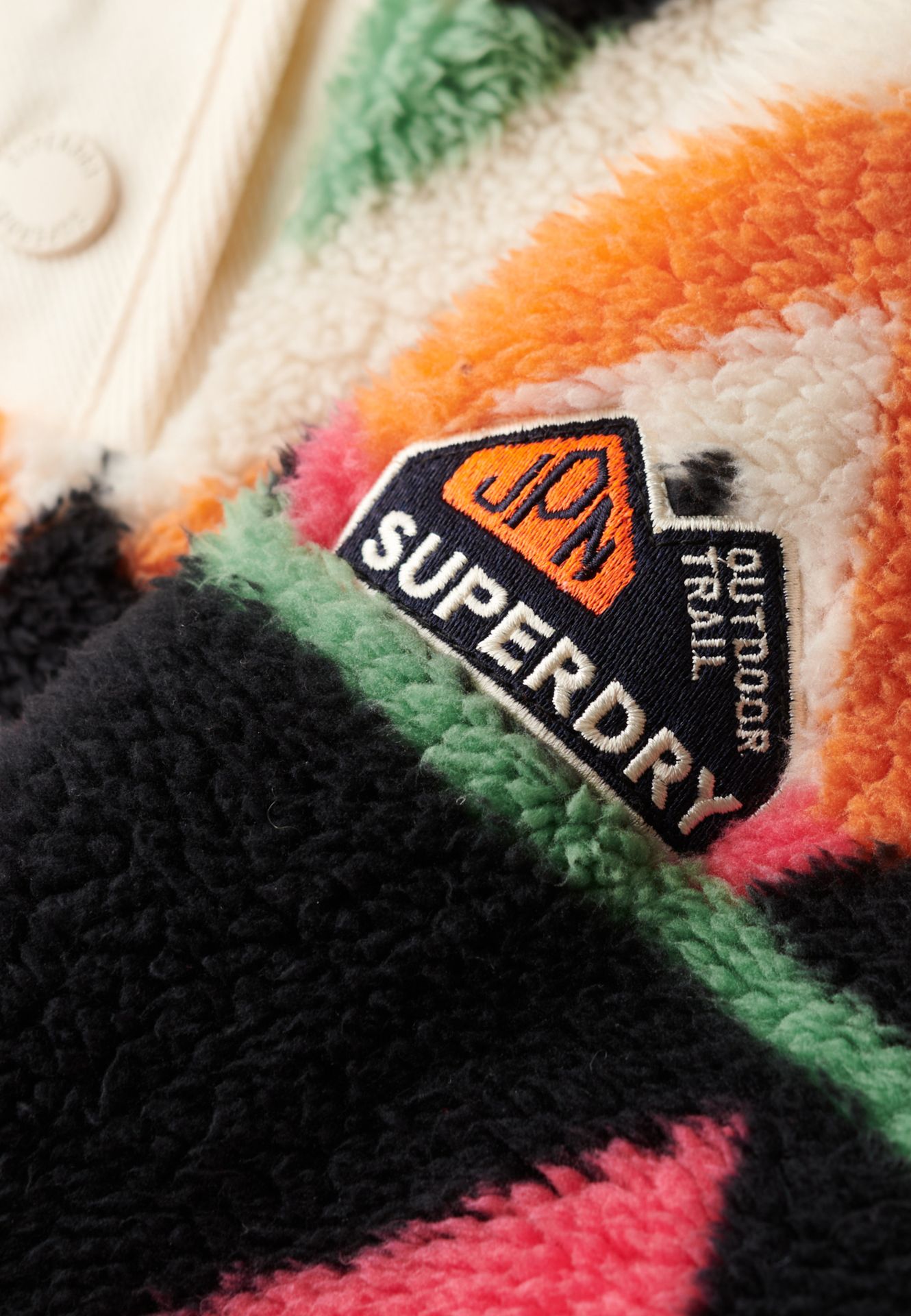 Superdry Super soft printed half zip Cream 2900161400047 Superdry Super soft printed half zip Cream 2900161400047