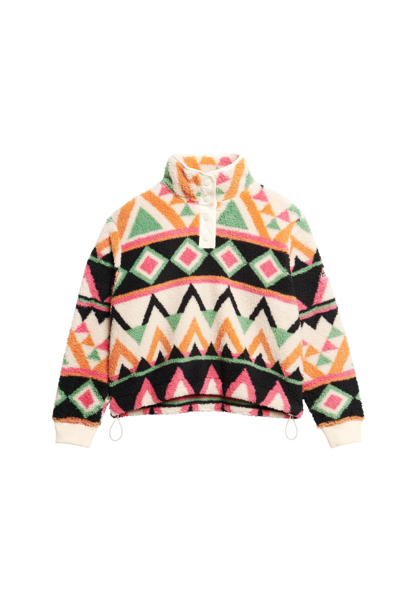 Superdry Super soft printed half zip Cream 2900161400047 Superdry Super soft printed half zip Cream 2900161400047