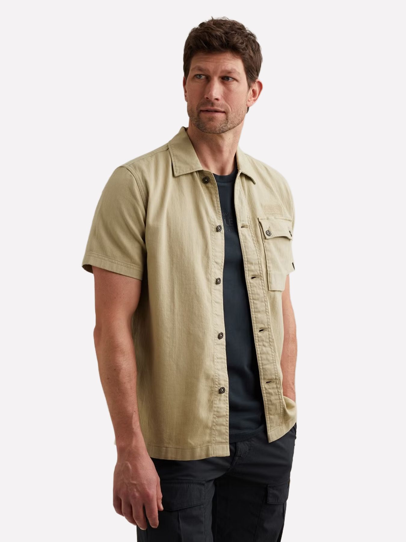 Pme Legend Short Sleeve Shirt Slub Twill GD Spray Green 00115805-6001