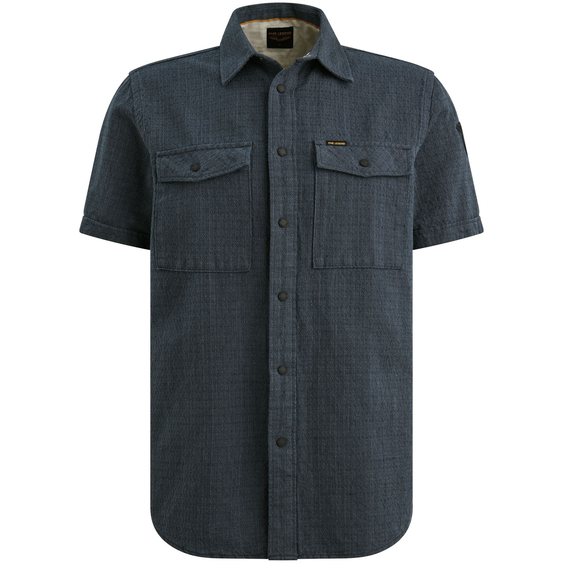 Pme Legend Short Sleeve Shirt Mattweave 2 ton Carbon 00115806-5282
