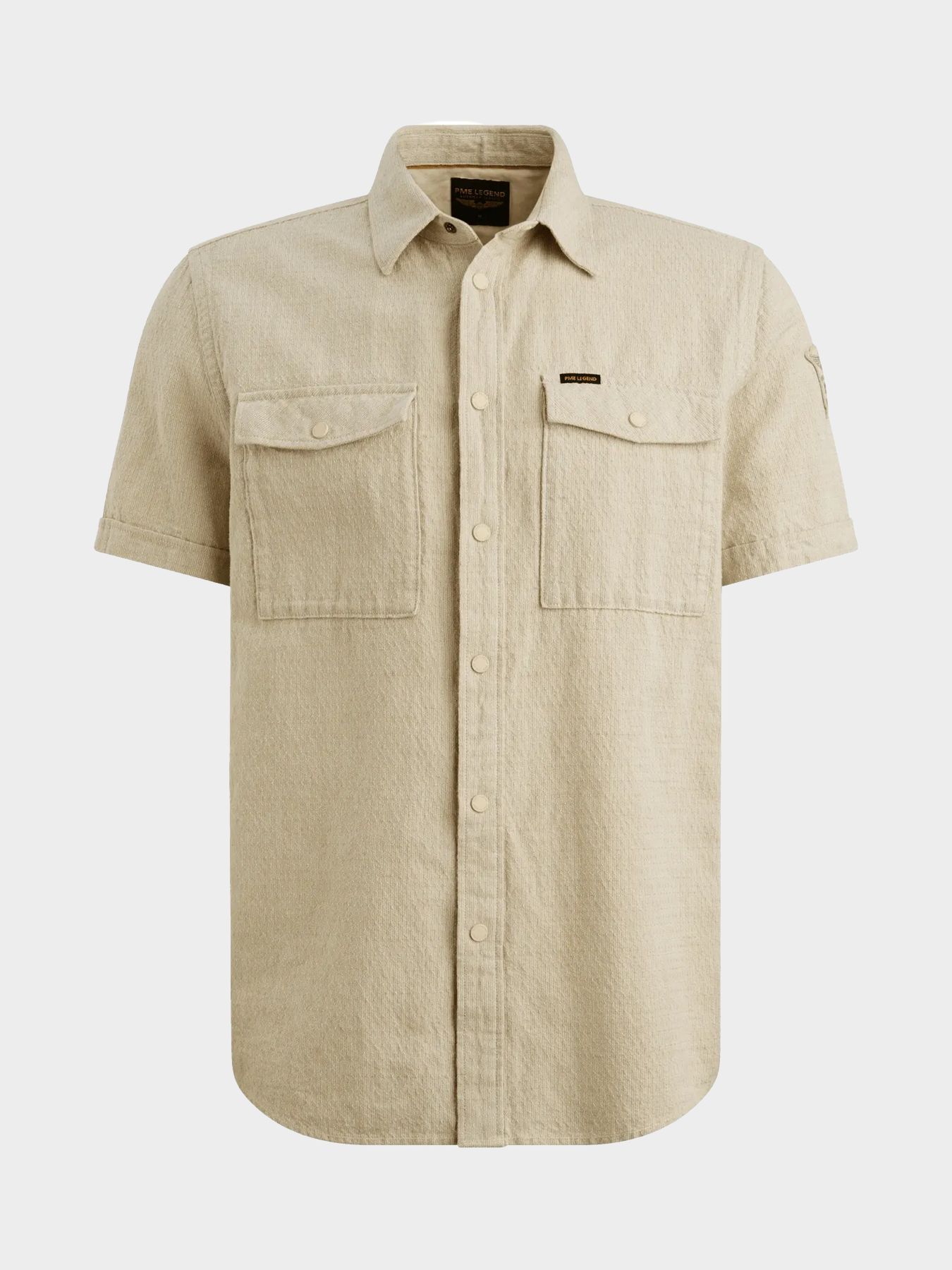 Pme Legend Short Sleeve Shirt Mattweave 2 ton Spray Green 2900161409040