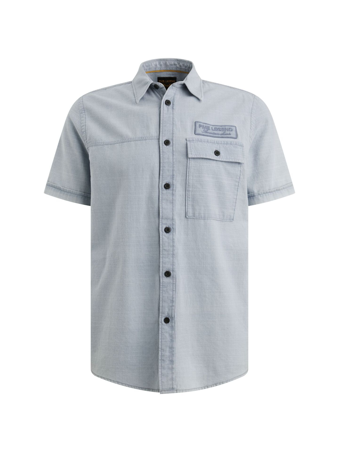 Pme Legend Short Sleeve Shirt Indigo yarn dye Real Indigo 00115807-590
