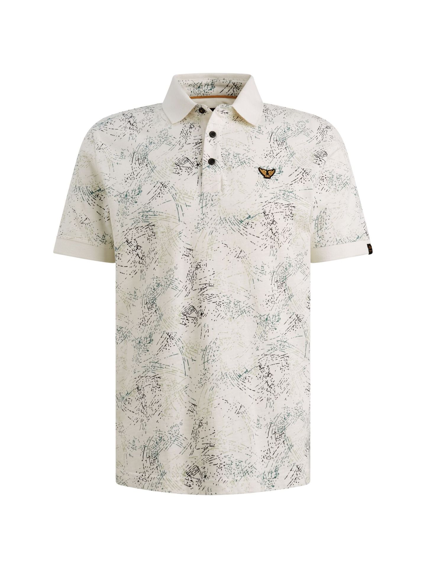 Pme Legend Short sleeve polo slub jersey all Egret 00115808-7001