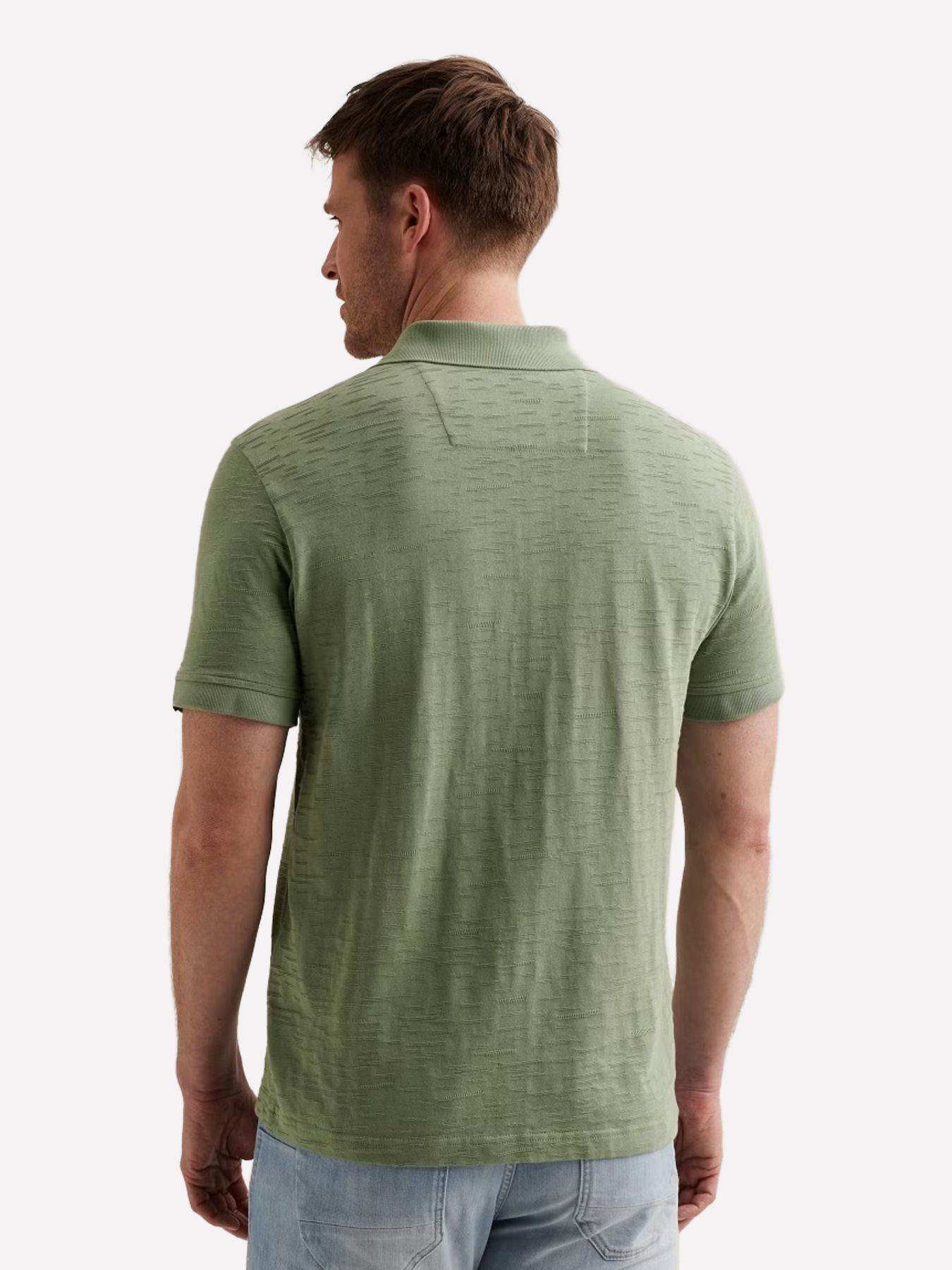 Pme Legend Short sleeve polo jacquard jersey Iceberg Green 2900161414020