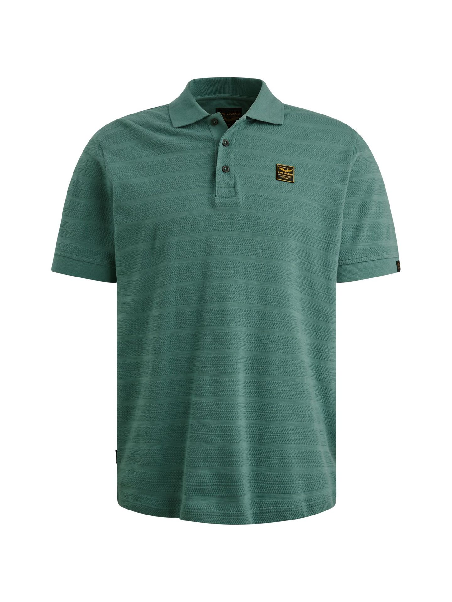 Pme Legend Short sleeve polo jacquard jersey Deep Sea 00115810-6053