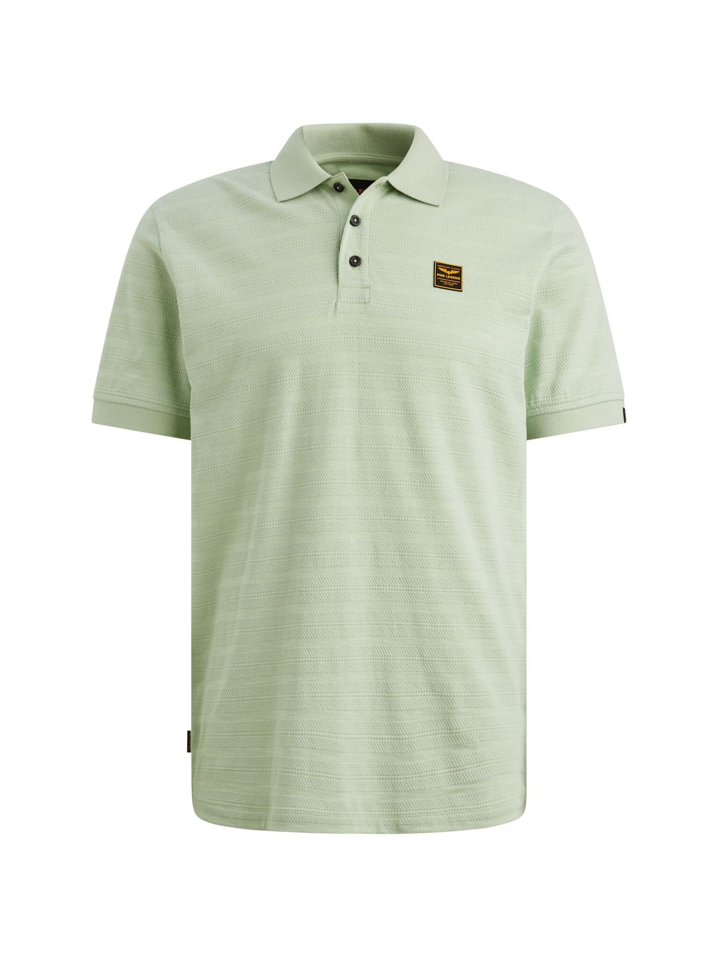 Pme Legend Short sleeve polo jacquard jersey Cameo Green 00115810-6168
