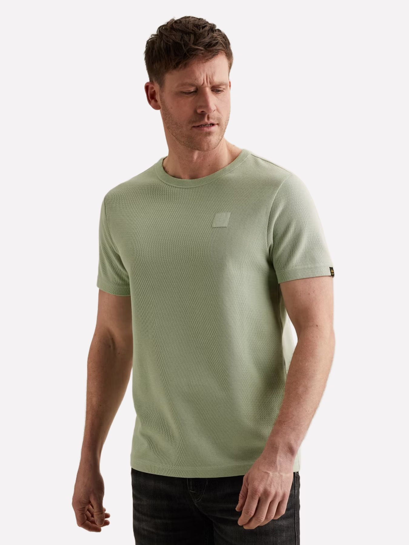Pme Legend Short sleeve r-neck russel jersey Cameo Green 00115815-6168