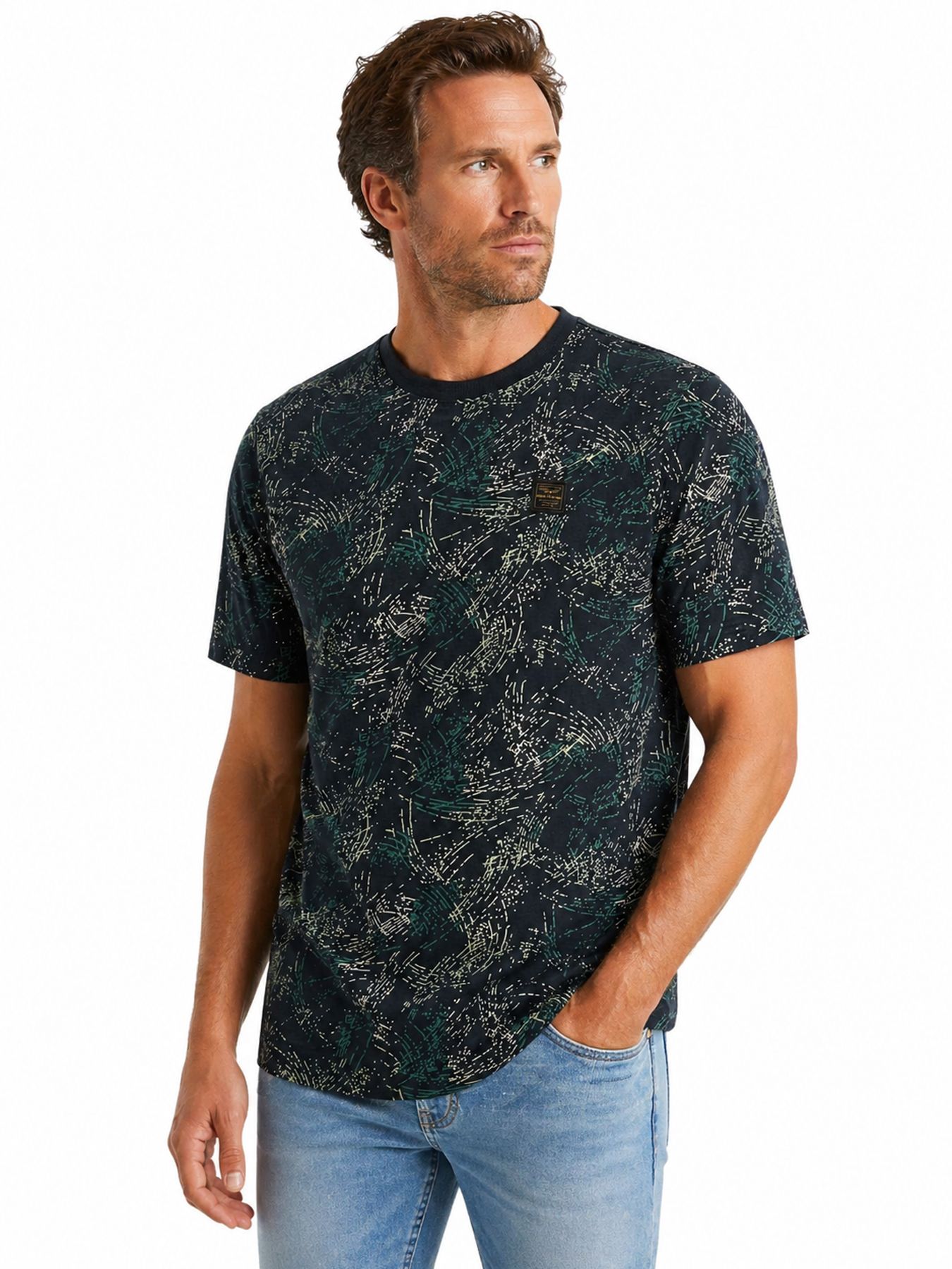 Pme Legend Short sleeve r-neck slub jersey ao Carbon 00115816-5282
