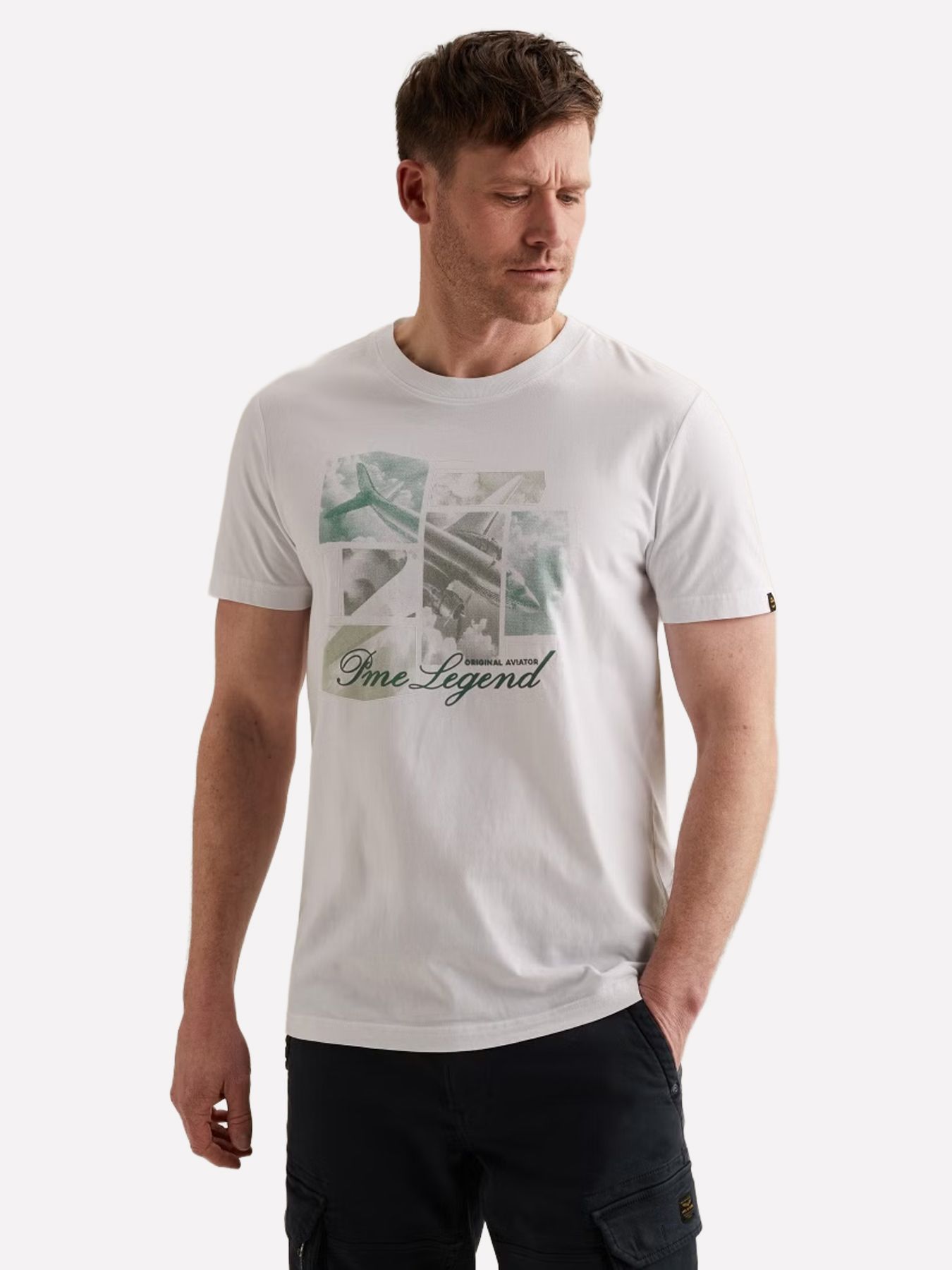 Pme Legend Short sleeve r-neck single jersey Bright White 00115818-7003