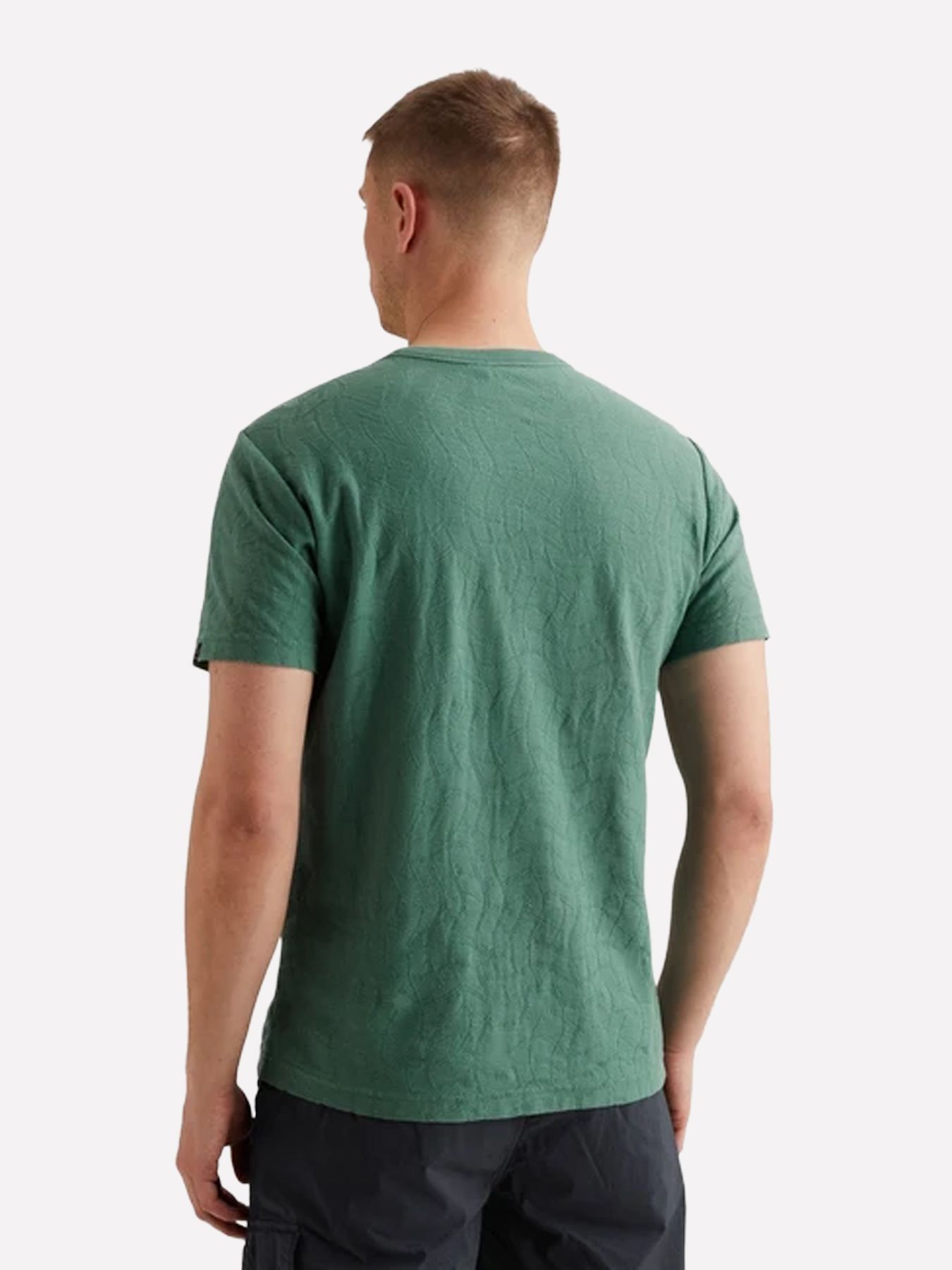 Pme Legend Short sleeve r-neck jacquard jerse Deep Sea 2900161433014