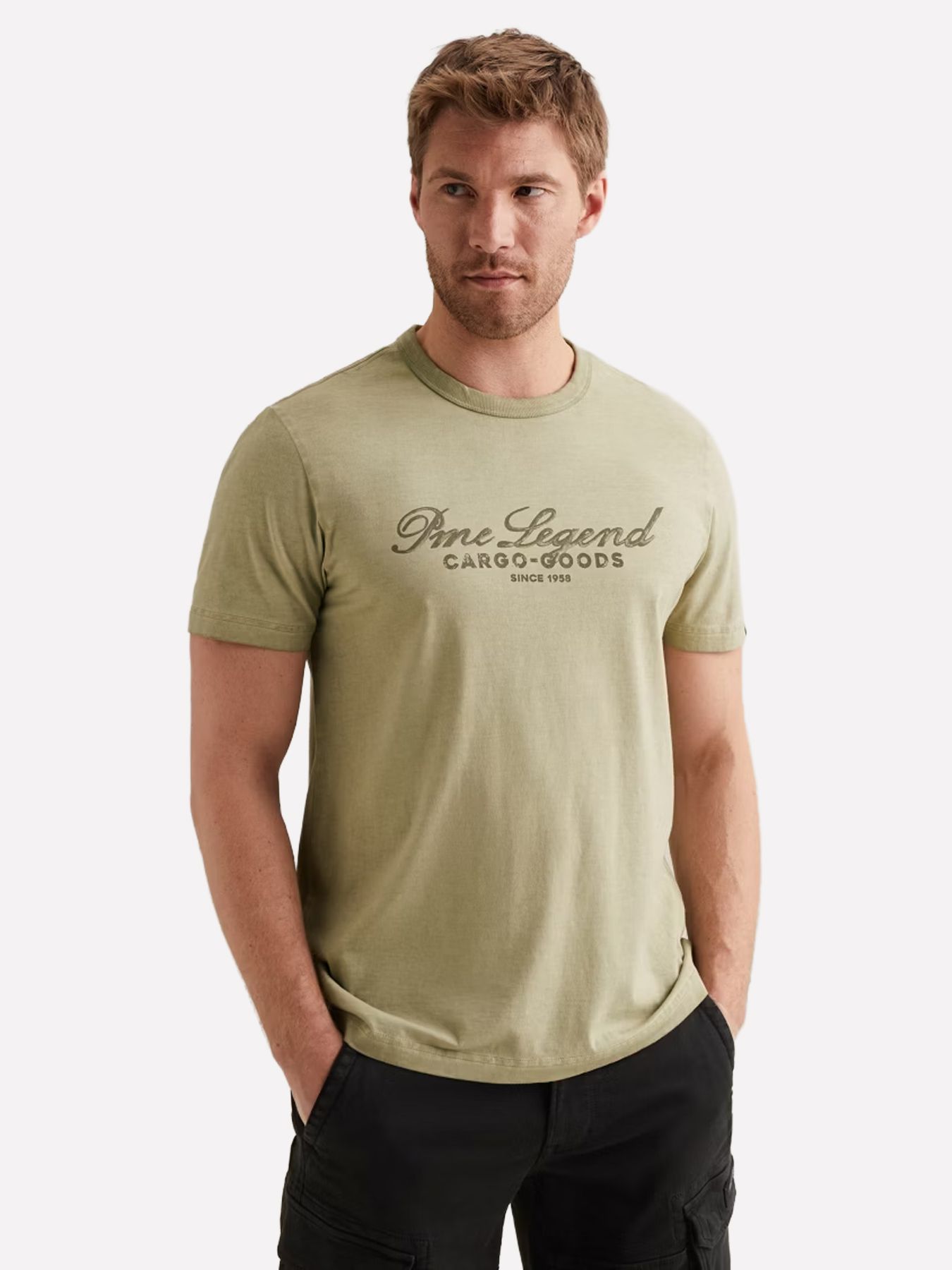 Pme Legend Short sleeve r-neck single jersey Spray Green 00115820-6001