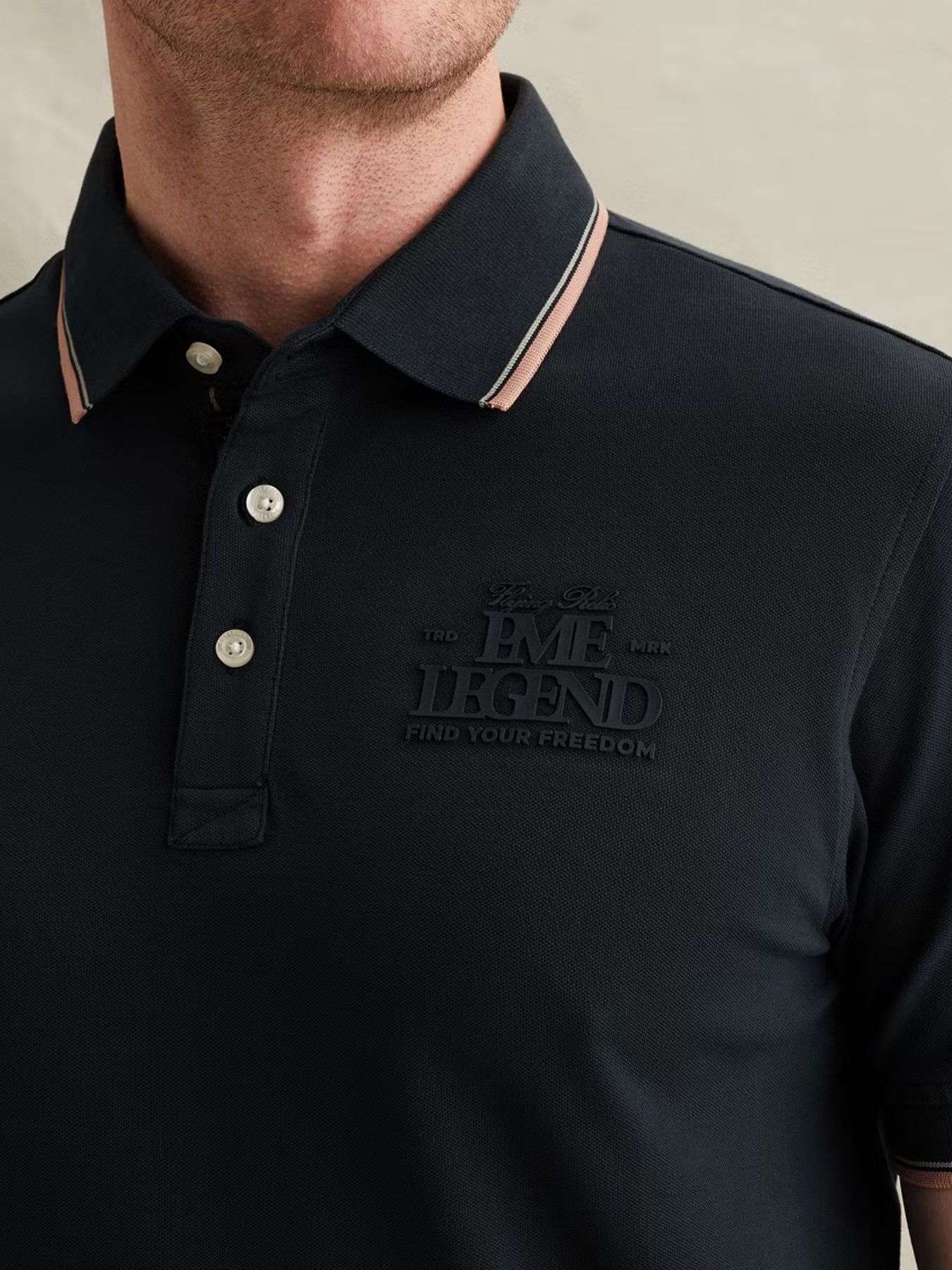 Pme Legend Short sleeve polo stretch pique Carbon 2900161447028