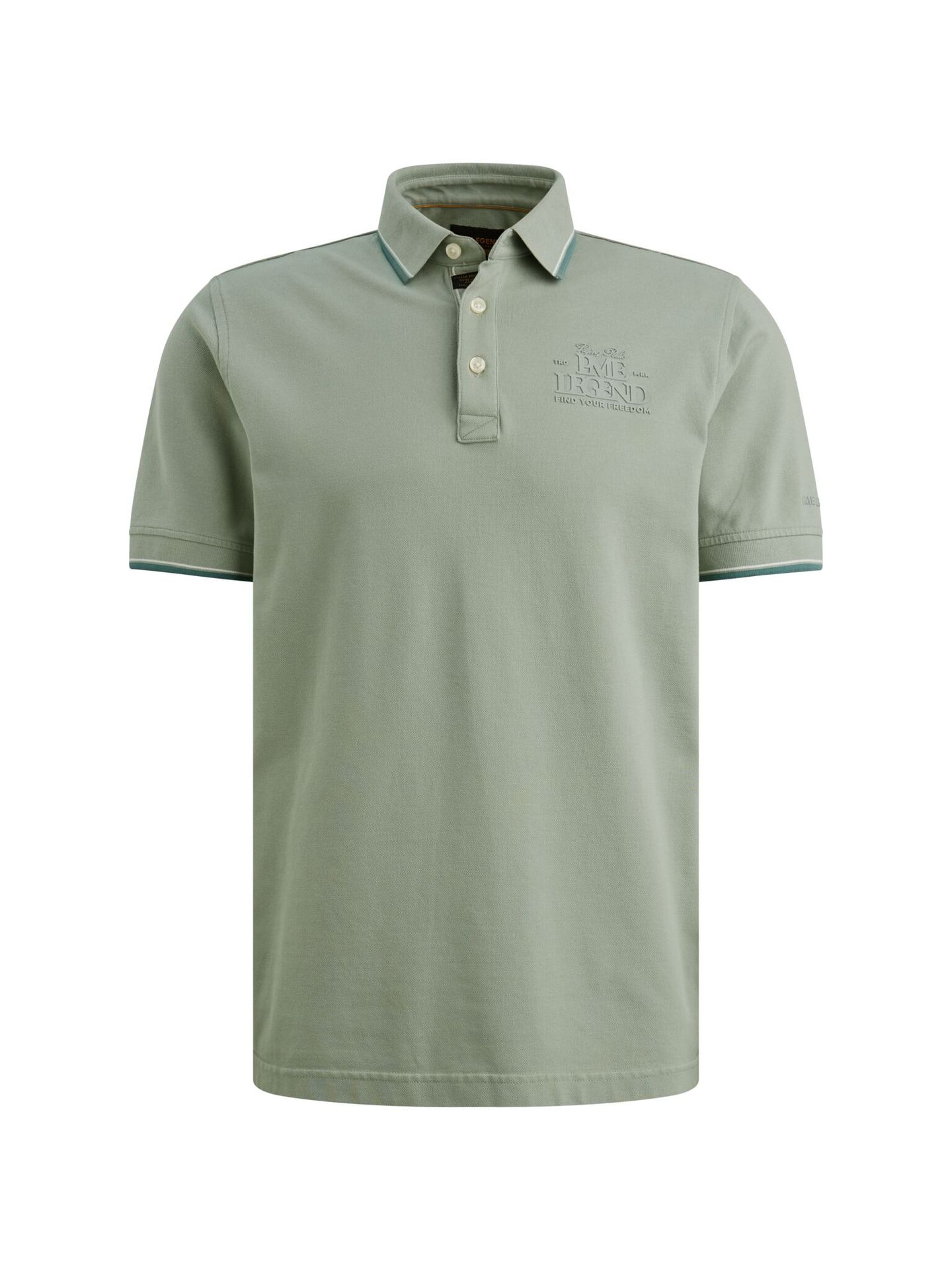 Pme Legend Short sleeve polo stretch pique Iceberg Green 2900161449053