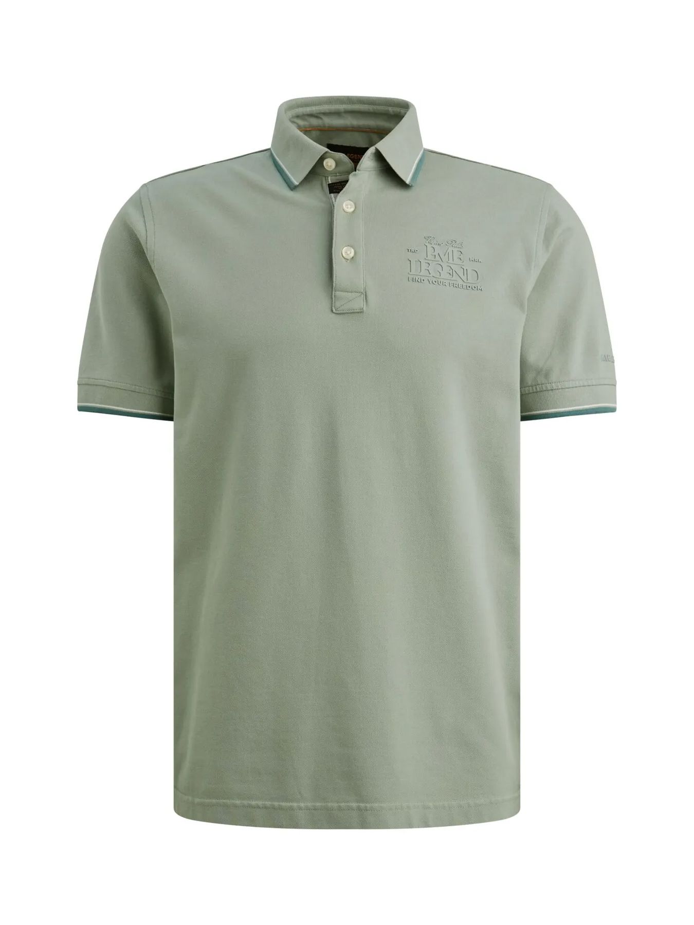 Pme Legend Short sleeve polo stretch pique Iceberg Green 2900161449053