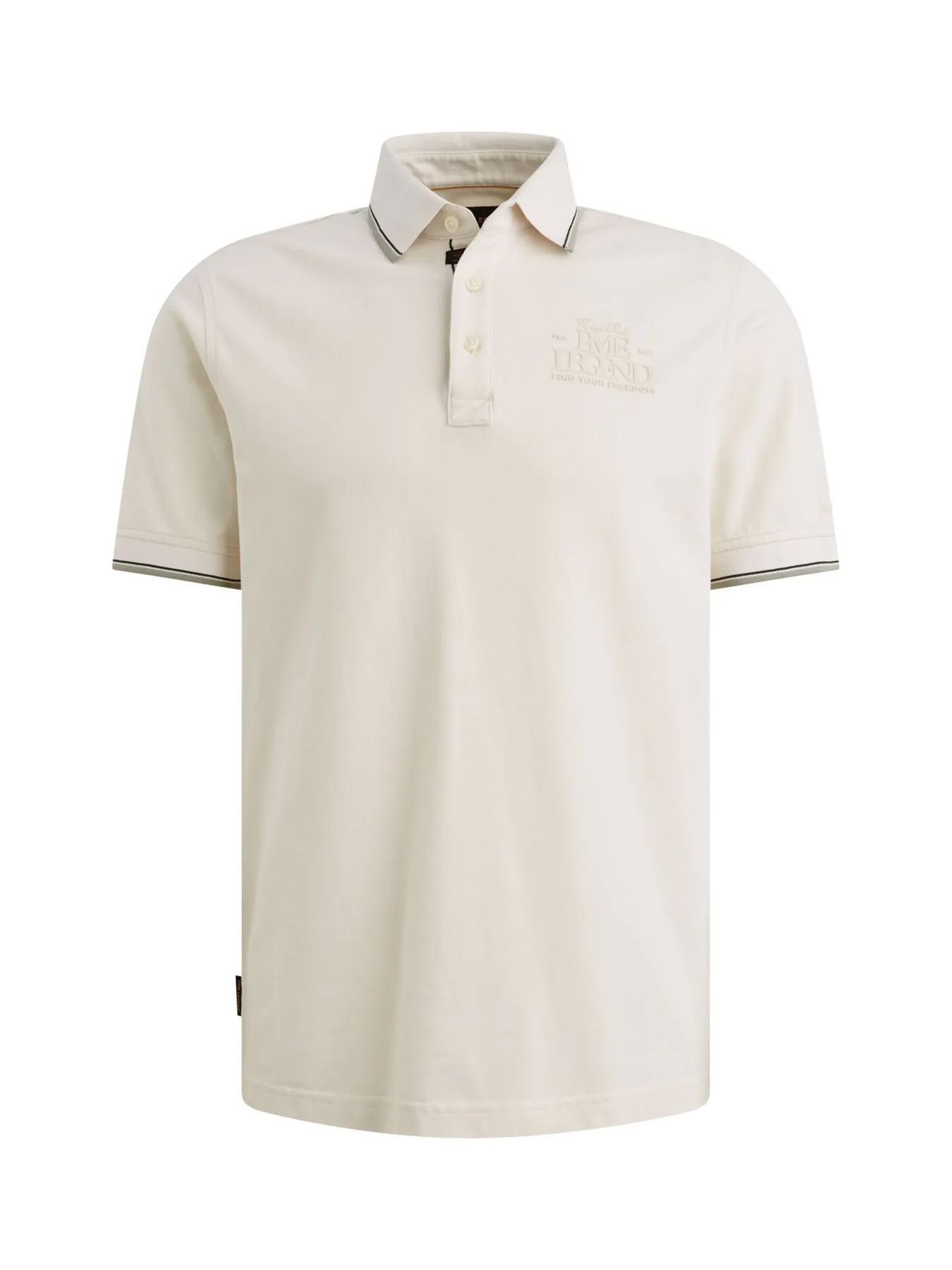 Pme Legend Short sleeve polo stretch pique Egret 2900161450042