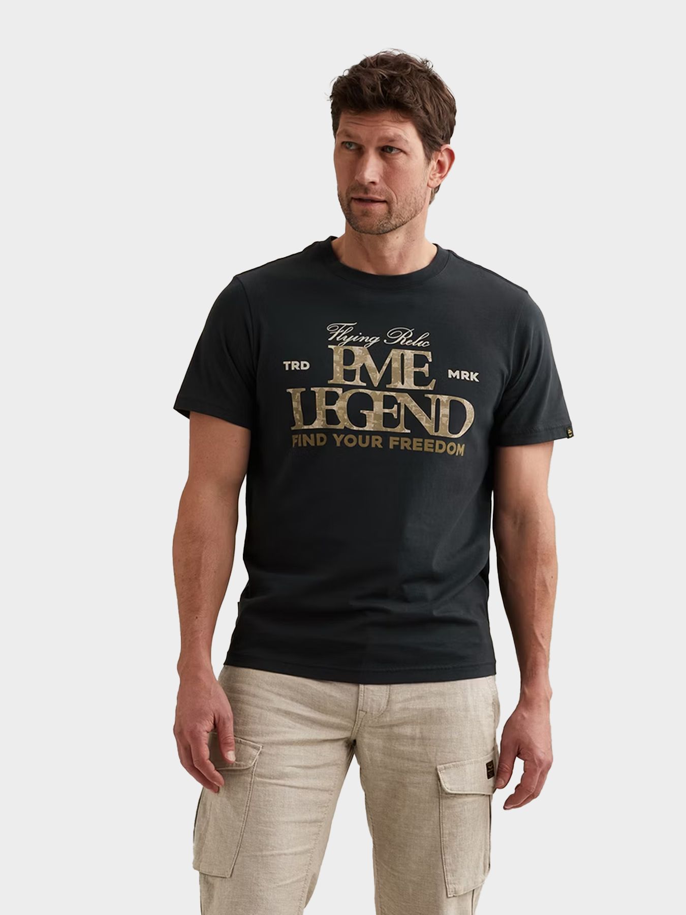 Pme Legend Short sleeve r-neck big art packag Carbon 00115828-5282