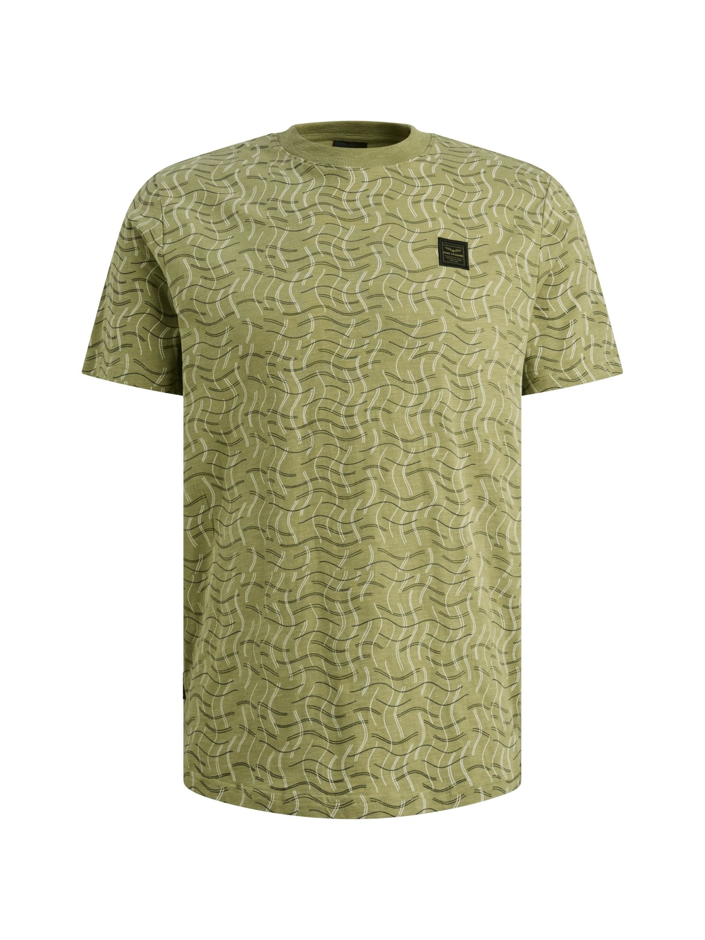 Pme Legend Short sleeve r-neck slub jersey ao Mosstone 00115832-6394