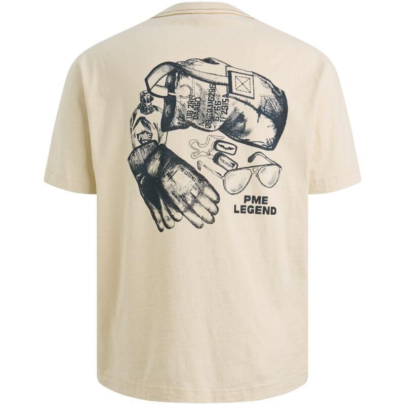 Pme Legend Short sleeve r-neck heavy open end Bone White 00115834-7013