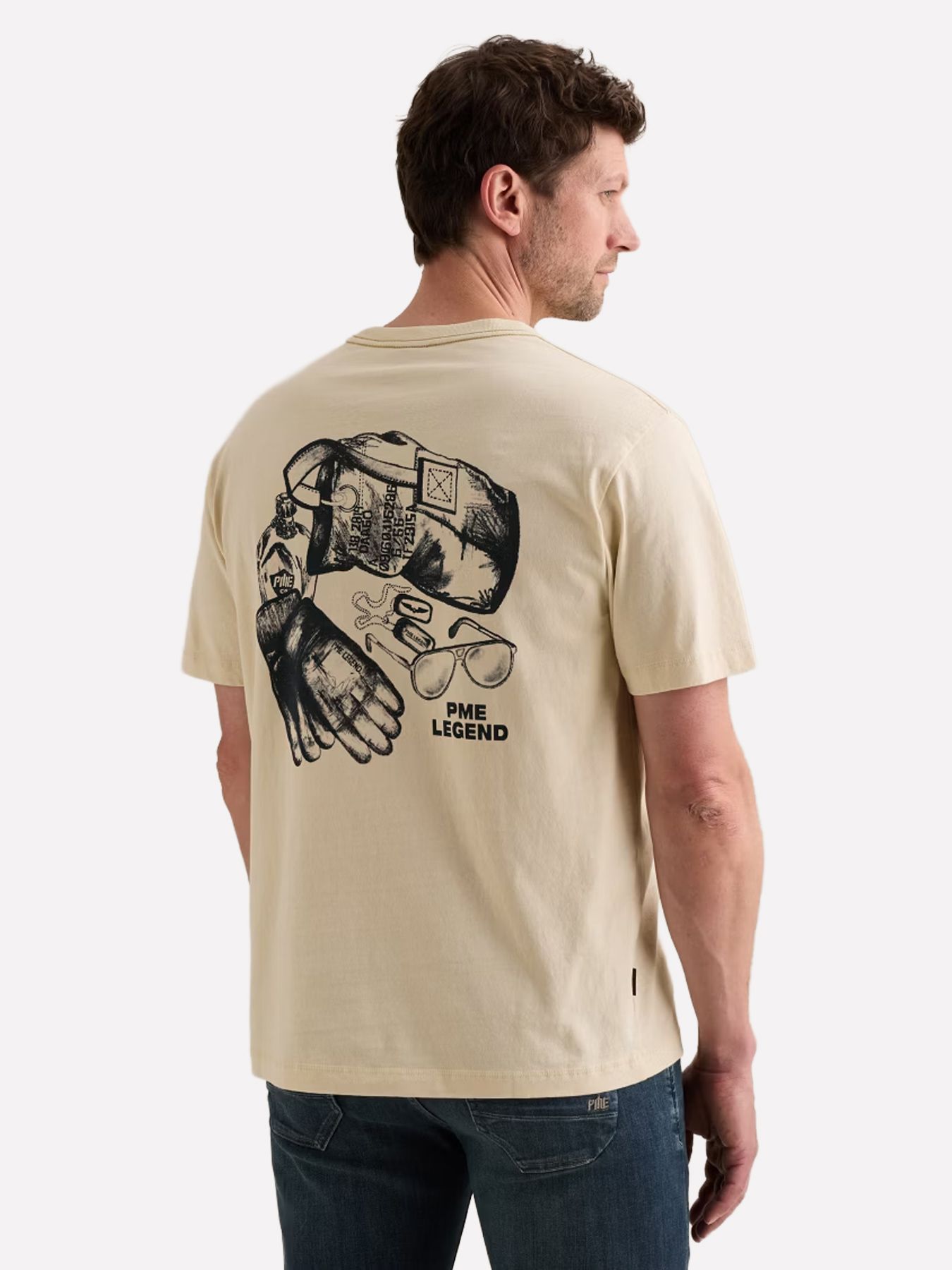 Pme Legend Short sleeve r-neck heavy open end Bone White 00115834-7013
