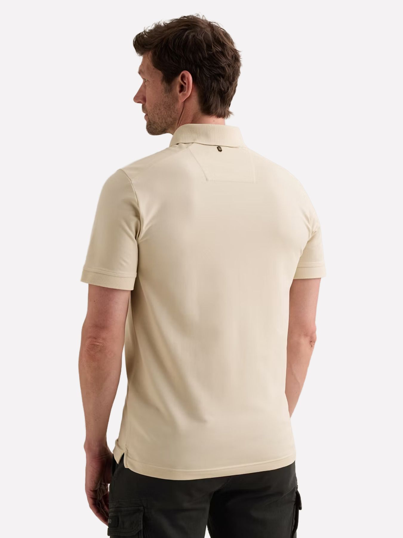 Pme Legend Short sleeve polo stretch pique bl Bone White 2900161473010