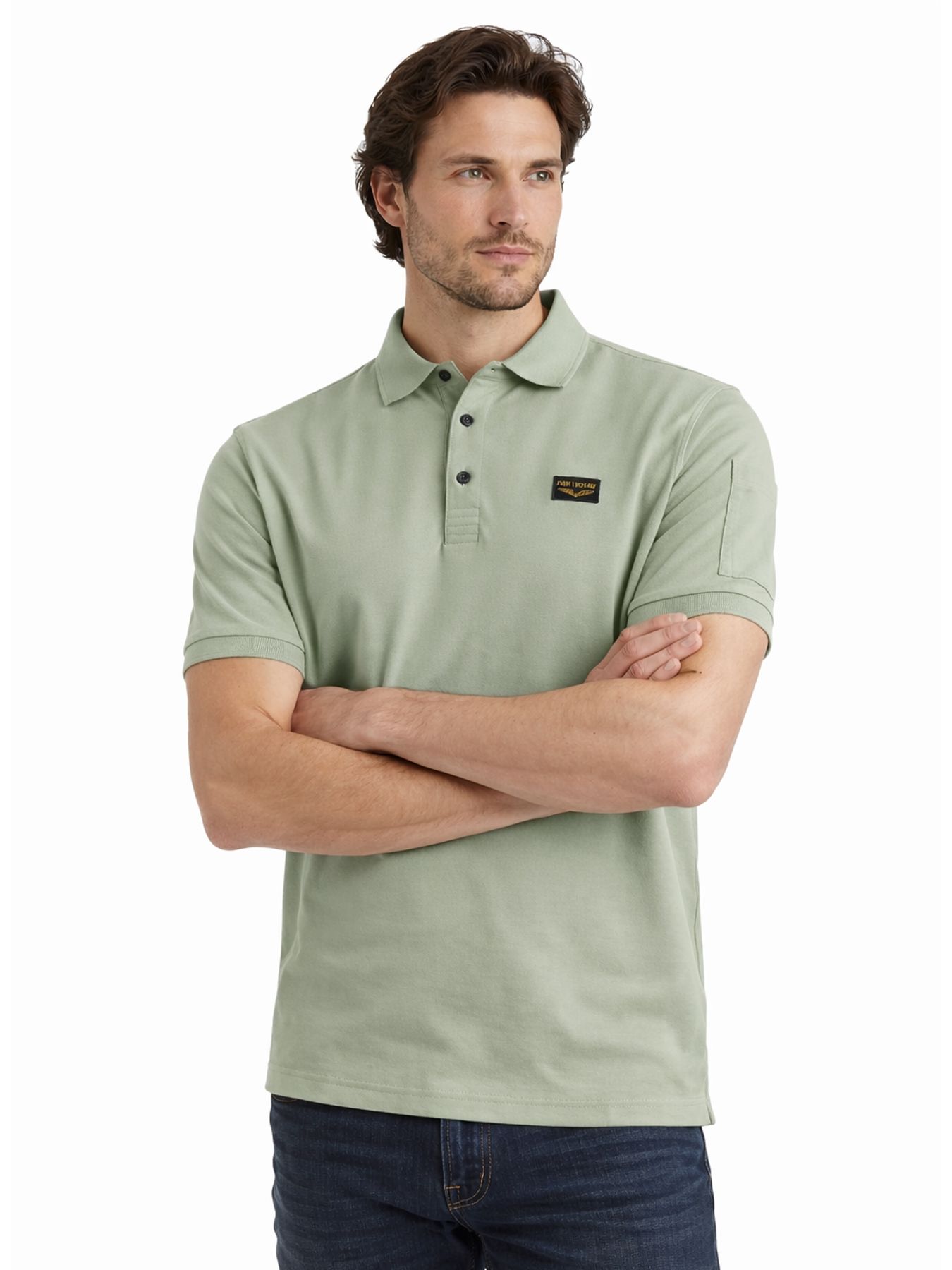 Pme Legend Short sleeve polo American Classic Cameo Green 2900161483019